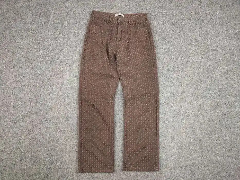 Japanese Brand Vintage Hype Japan Brown Denim Distressed Jeans Y2K Style Size US 32 / EU 48 - 5 Thumbnail