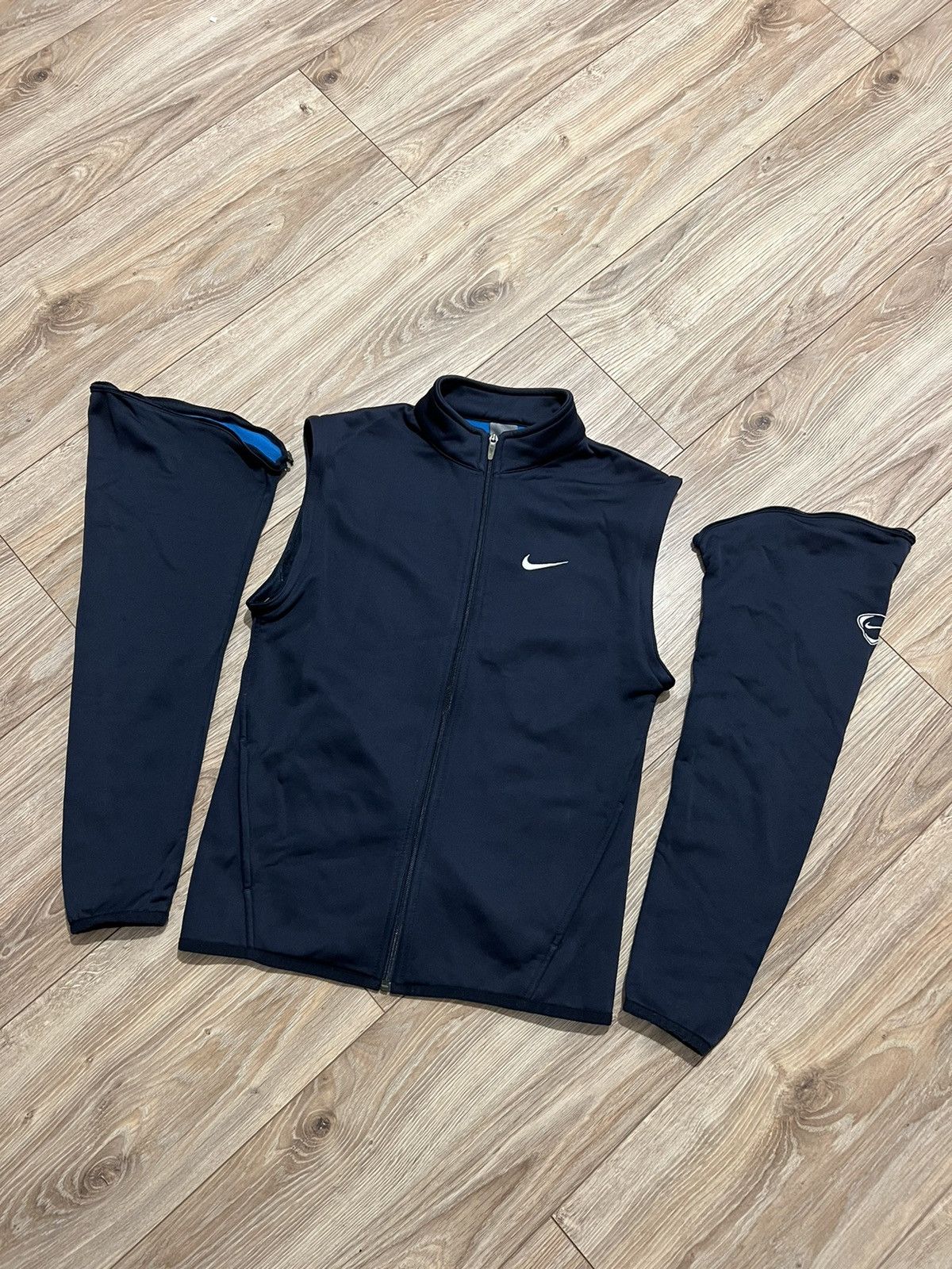 Nike × Vintage Nike Light Jacket + West Vintage Fleece Soccer Jersey Size US S / EU 44-46 / 1 - 1 Thumbnail