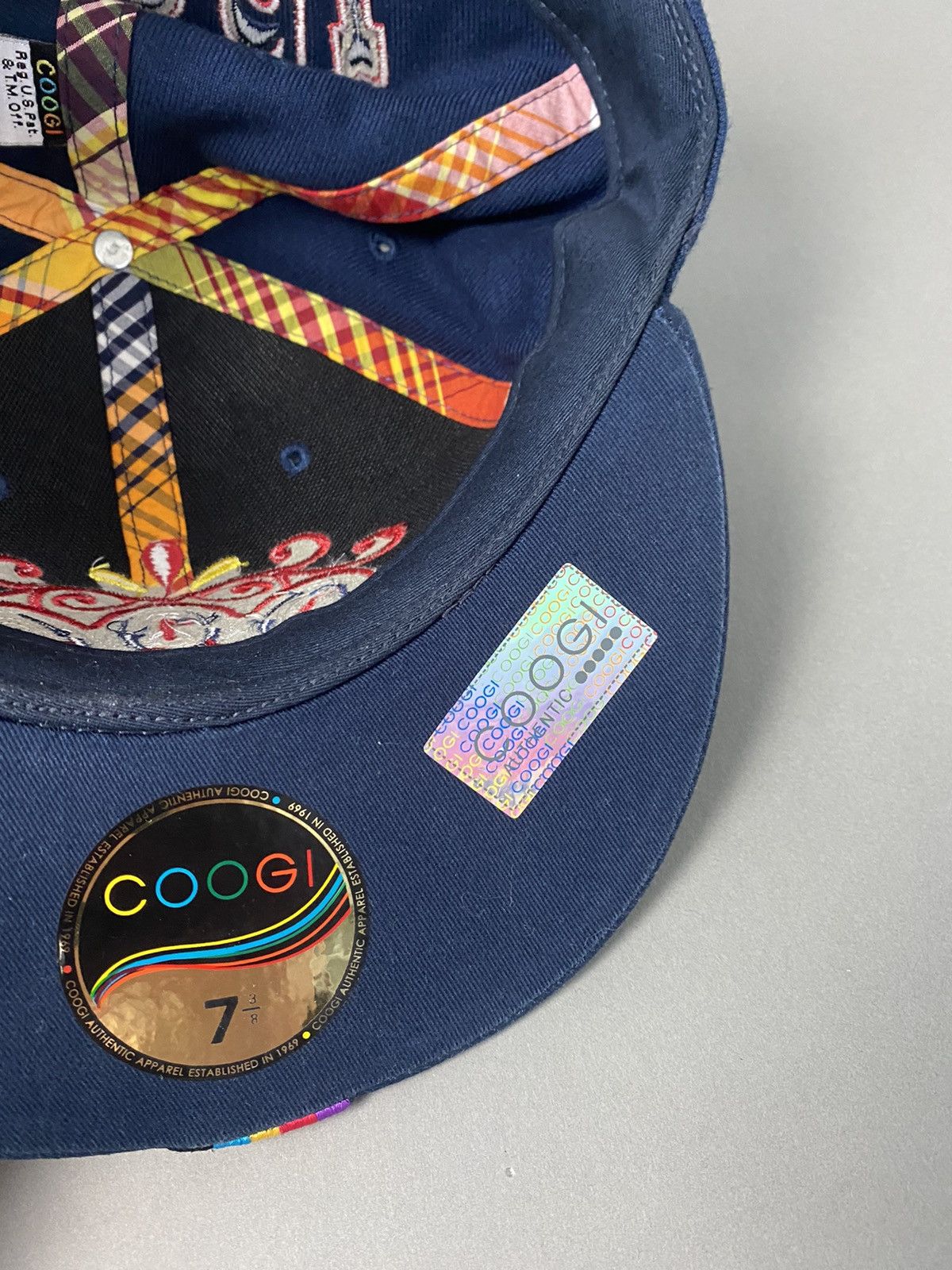Coogi × Vintage Coogi vintage navy cap snap back big logo trucker hat Size ONE SIZE - 6 Thumbnail