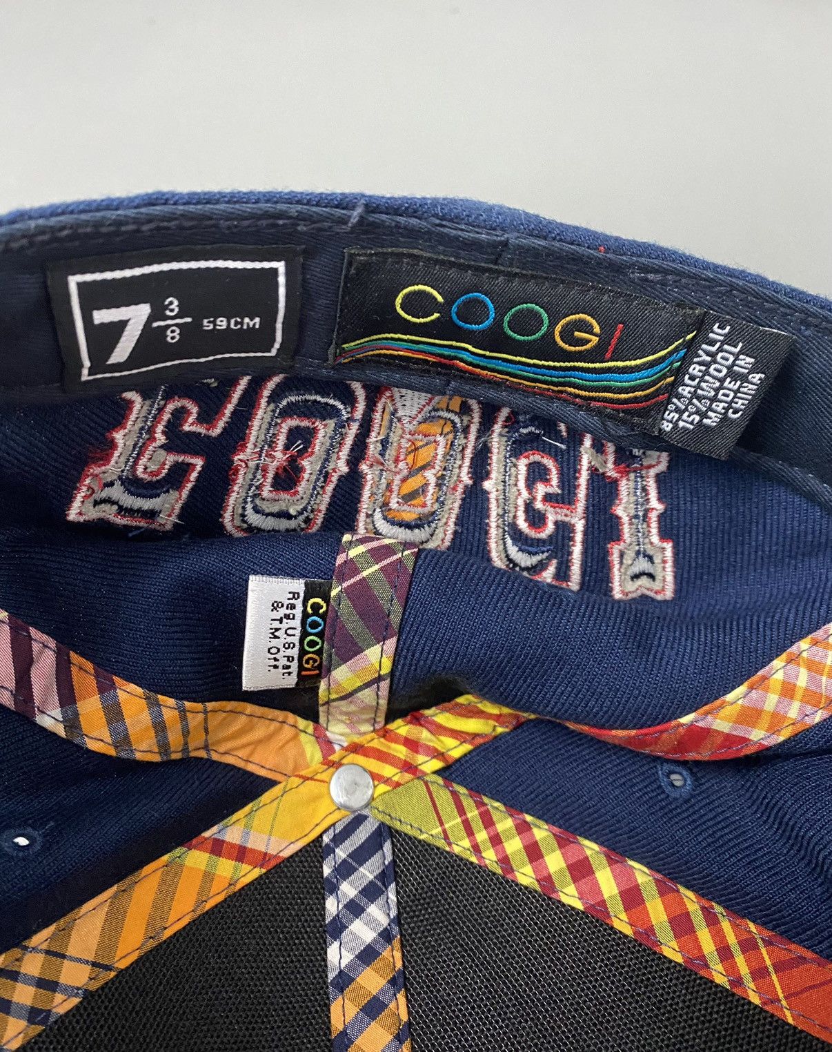 Coogi × Vintage Coogi vintage navy cap snap back big logo trucker hat Size ONE SIZE - 7 Thumbnail