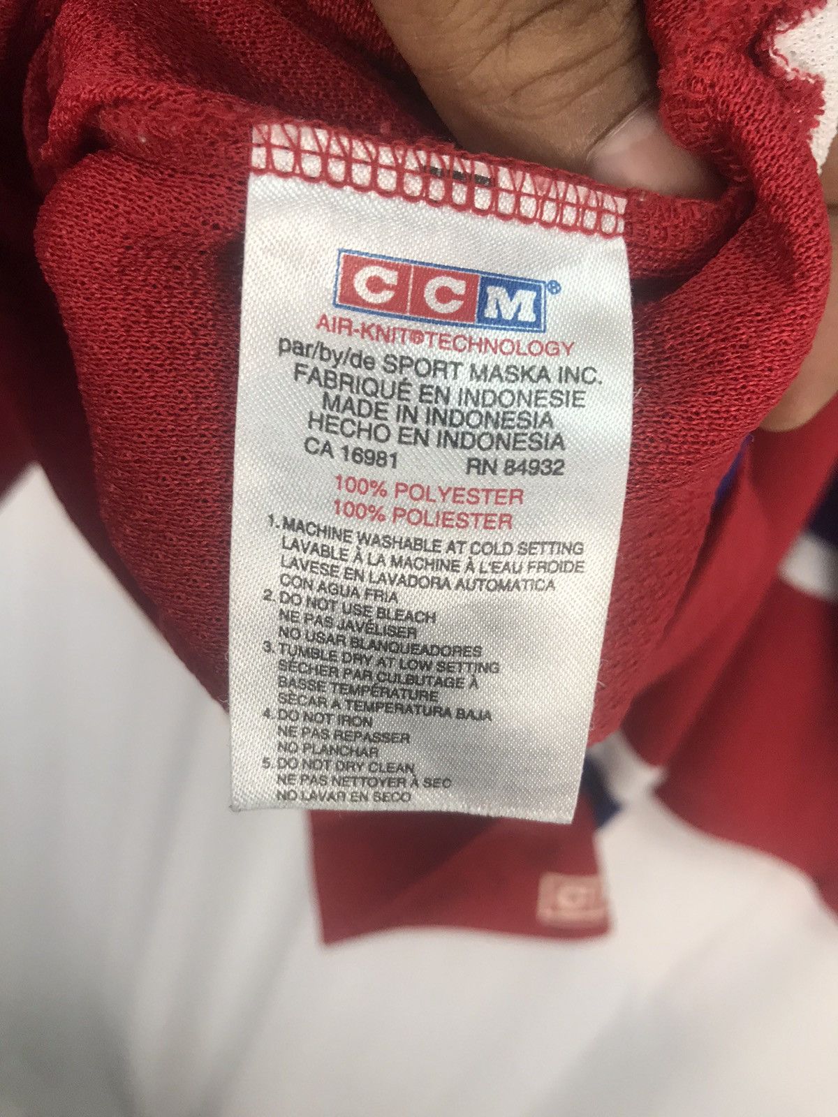 Ccm × Vintage Vintage ice hockey with patches by ccm Size US XL / EU 56 / 4 - 3 Thumbnail