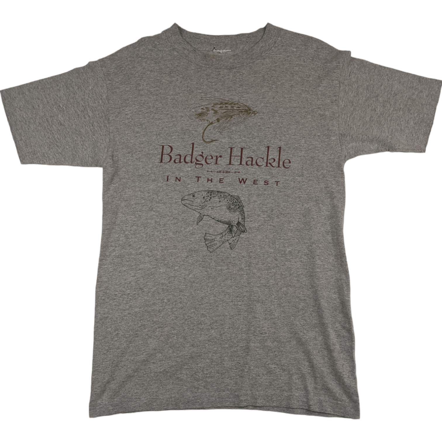 Vintage Vintage 90's BADGER HACKLE Fishing Single Stitches T-Shirt Size US M / EU 48-50 / 2 - 2 Thumbnail