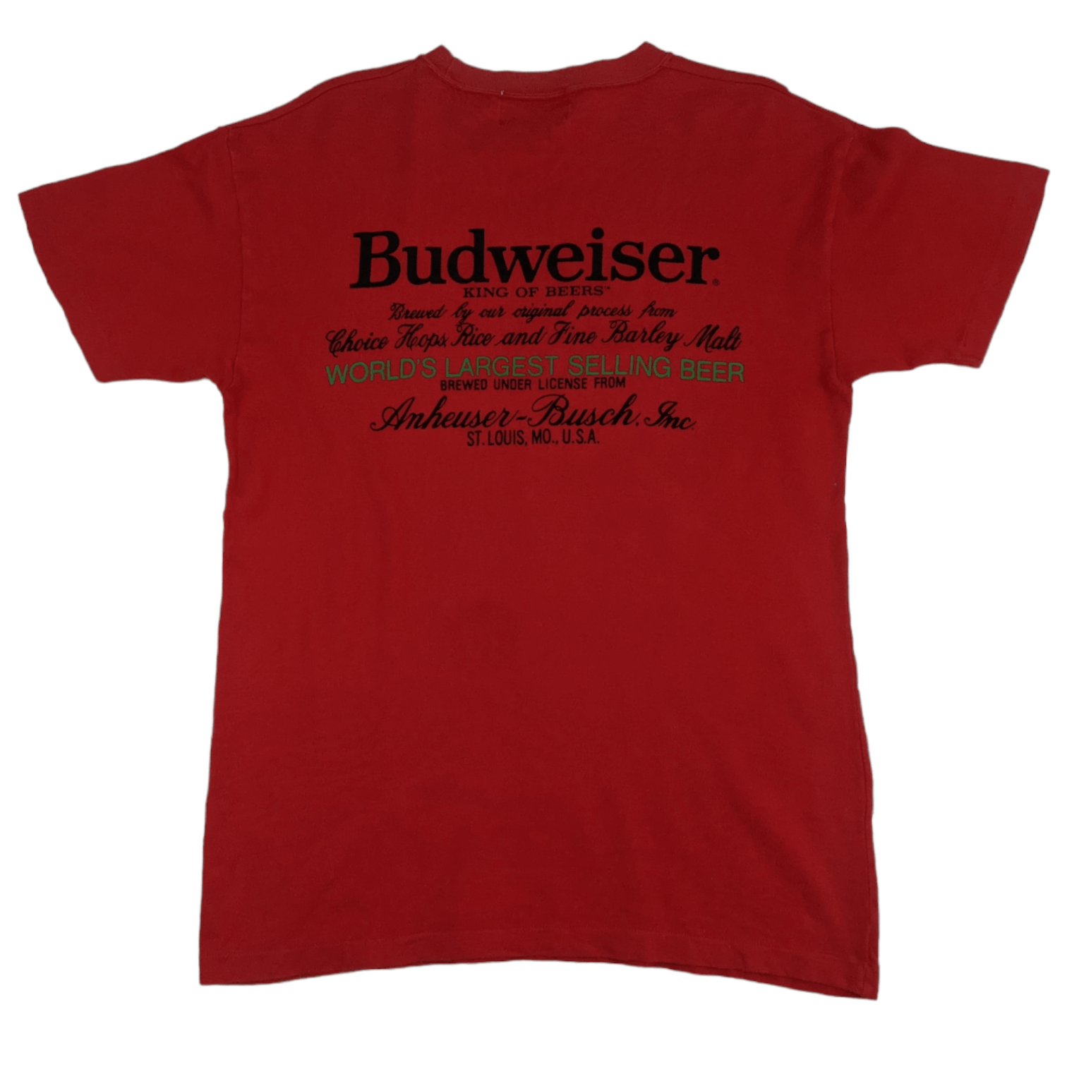 Budweiser Vintage 90's BUDWEISER Big Spell Out Single Stitches T-Shirt Size US M / EU 48-50 / 2 - 5 Thumbnail