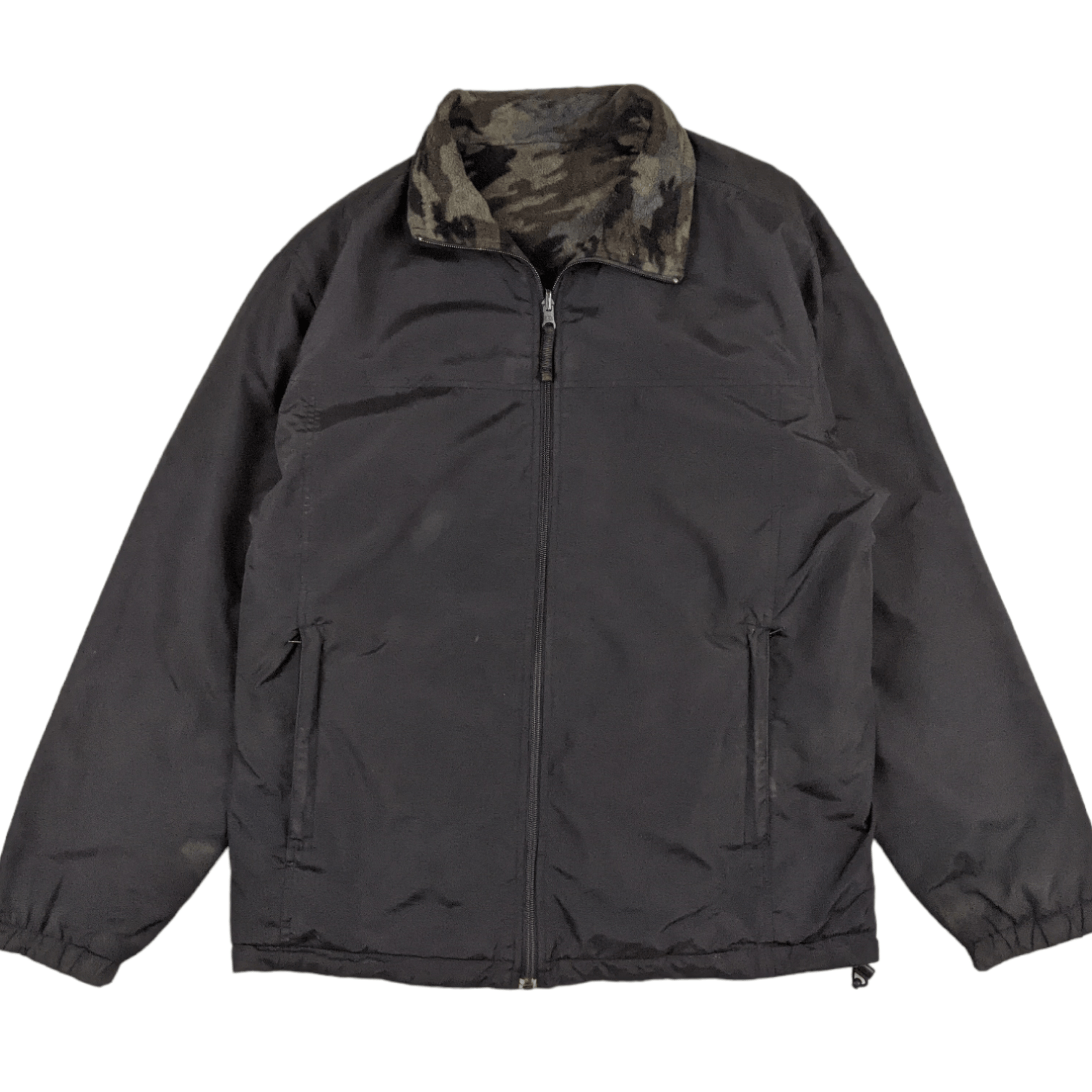Japanese Brand 2000's UNIQLO Camouflage Fleece Windbreaker Winter Jacket Size US M / EU 48-50 / 2 - 7 Thumbnail