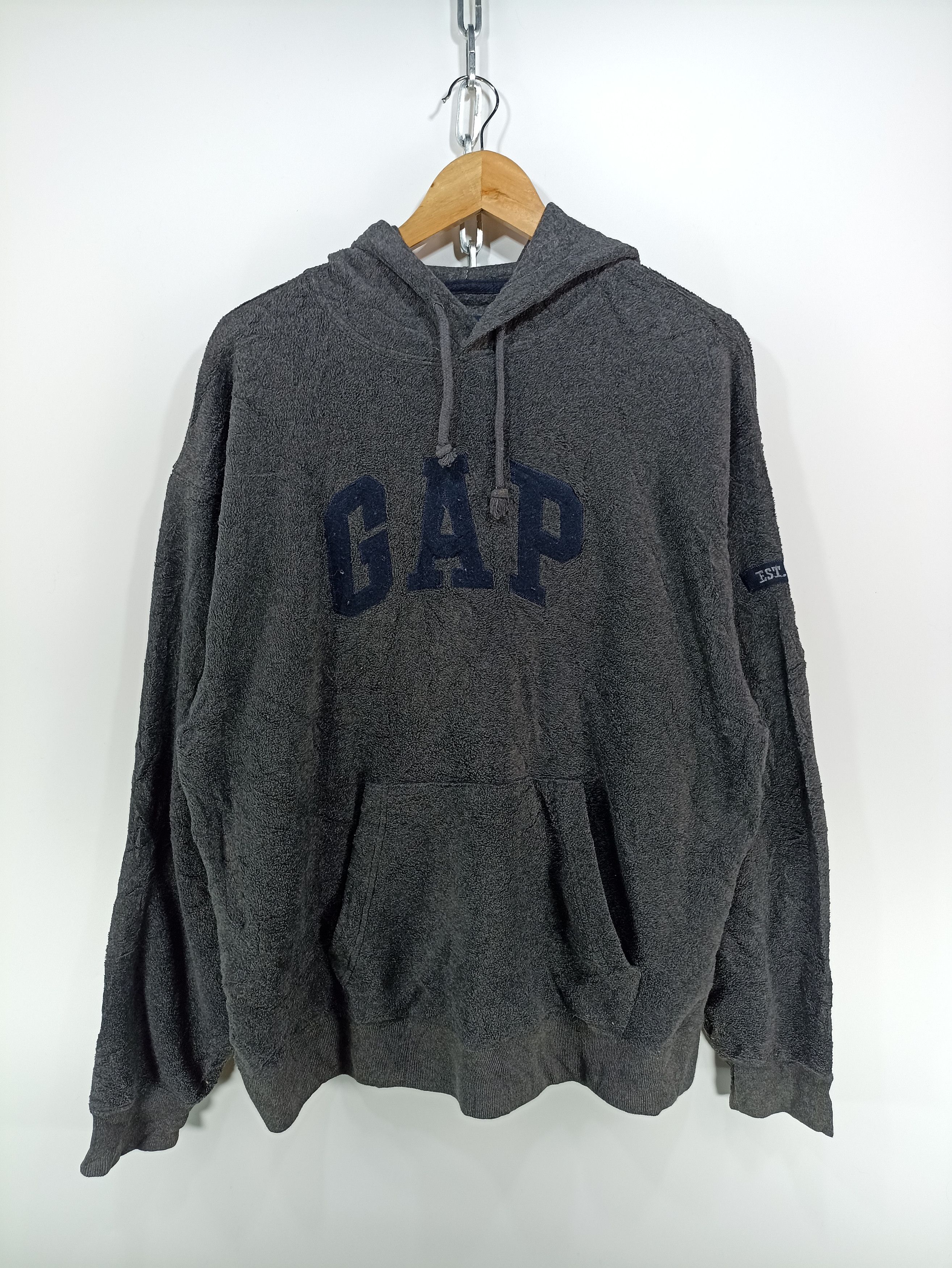 Gap × Vintage Vintage GAP Fleece Hooded Size US L / EU 52-54 / 3 - 1 Thumbnail