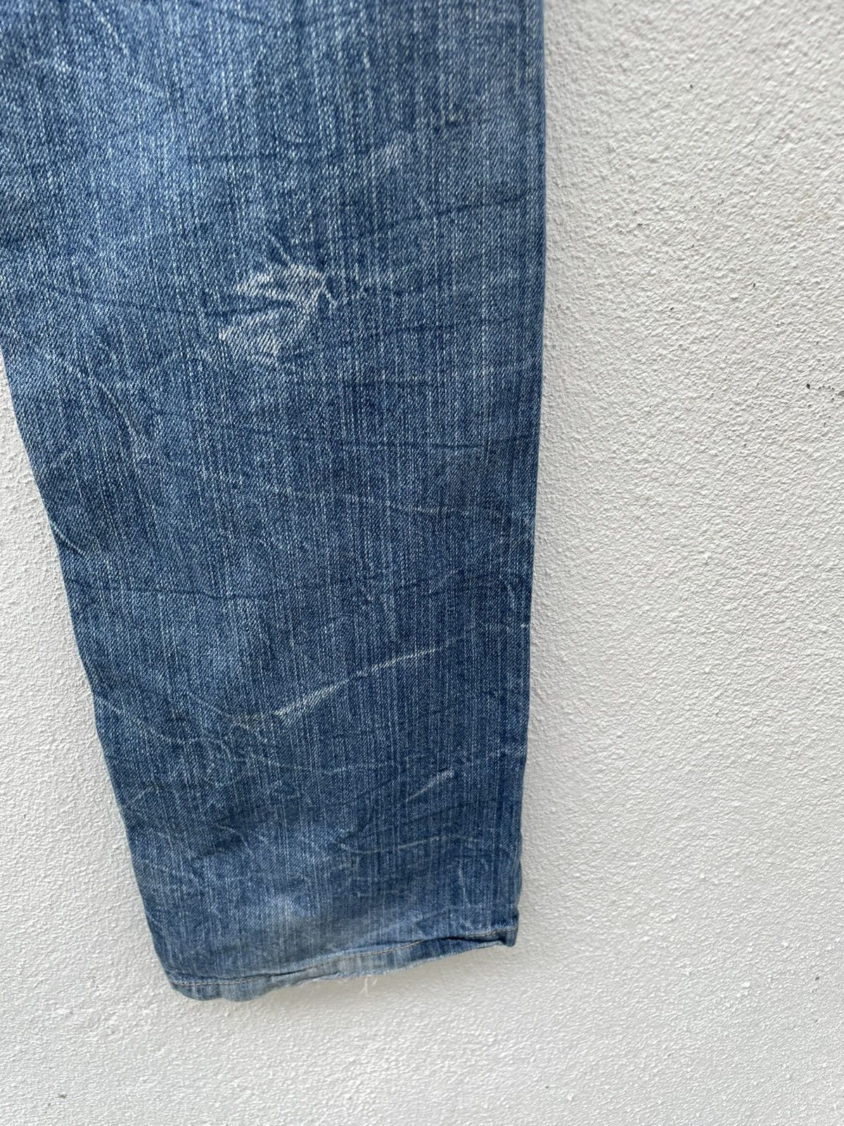 Japanese Brand Japanese Brand Distressed Double Waist Denim Jeans Size US 31 - 11 Thumbnail