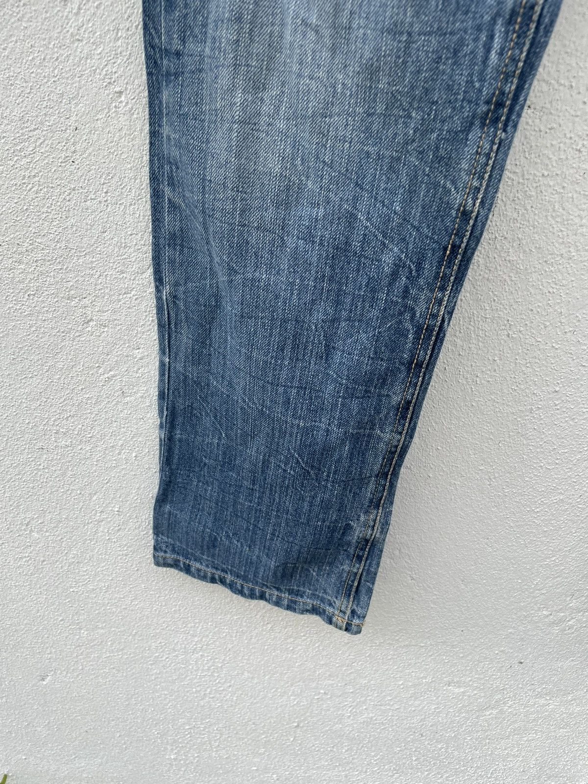 Japanese Brand Japanese Brand Distressed Double Waist Denim Jeans Size US 31 - 4 Thumbnail