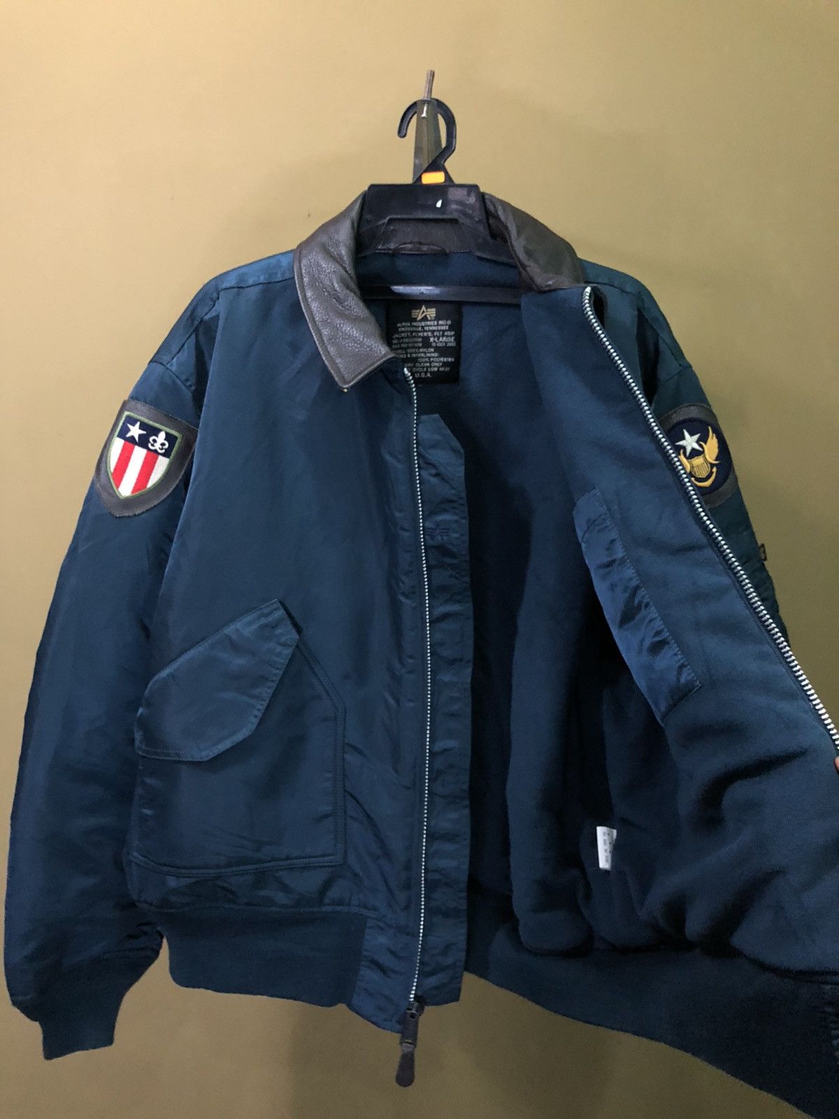 Alpha Industries × Vintage Vintage Alpha Industries Bomber Jacket Size US XL / EU 56 / 4 - 10 Thumbnail