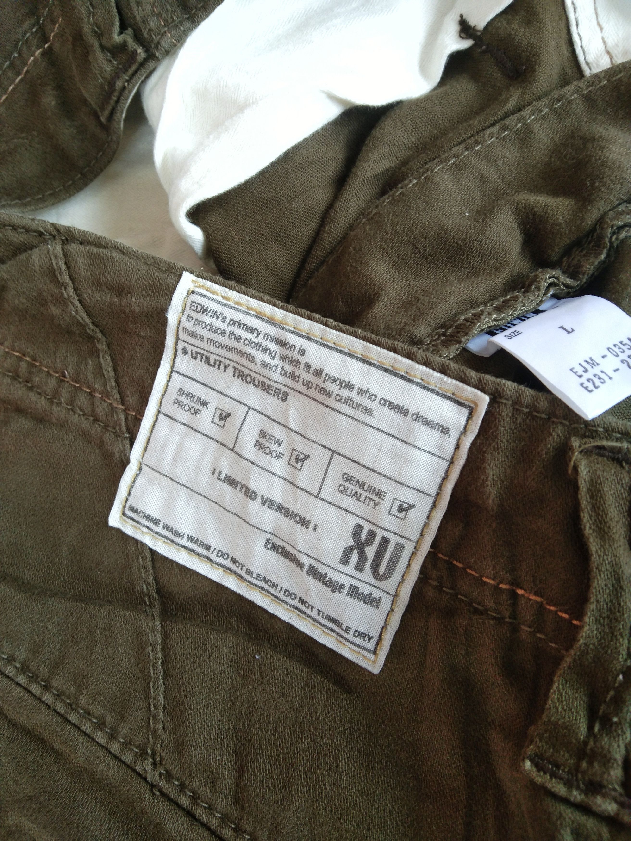 Japanese Brand Vintage Edwin Japanese Cargo Pants 34x27 Size US 34 / EU 50 - 5 Thumbnail