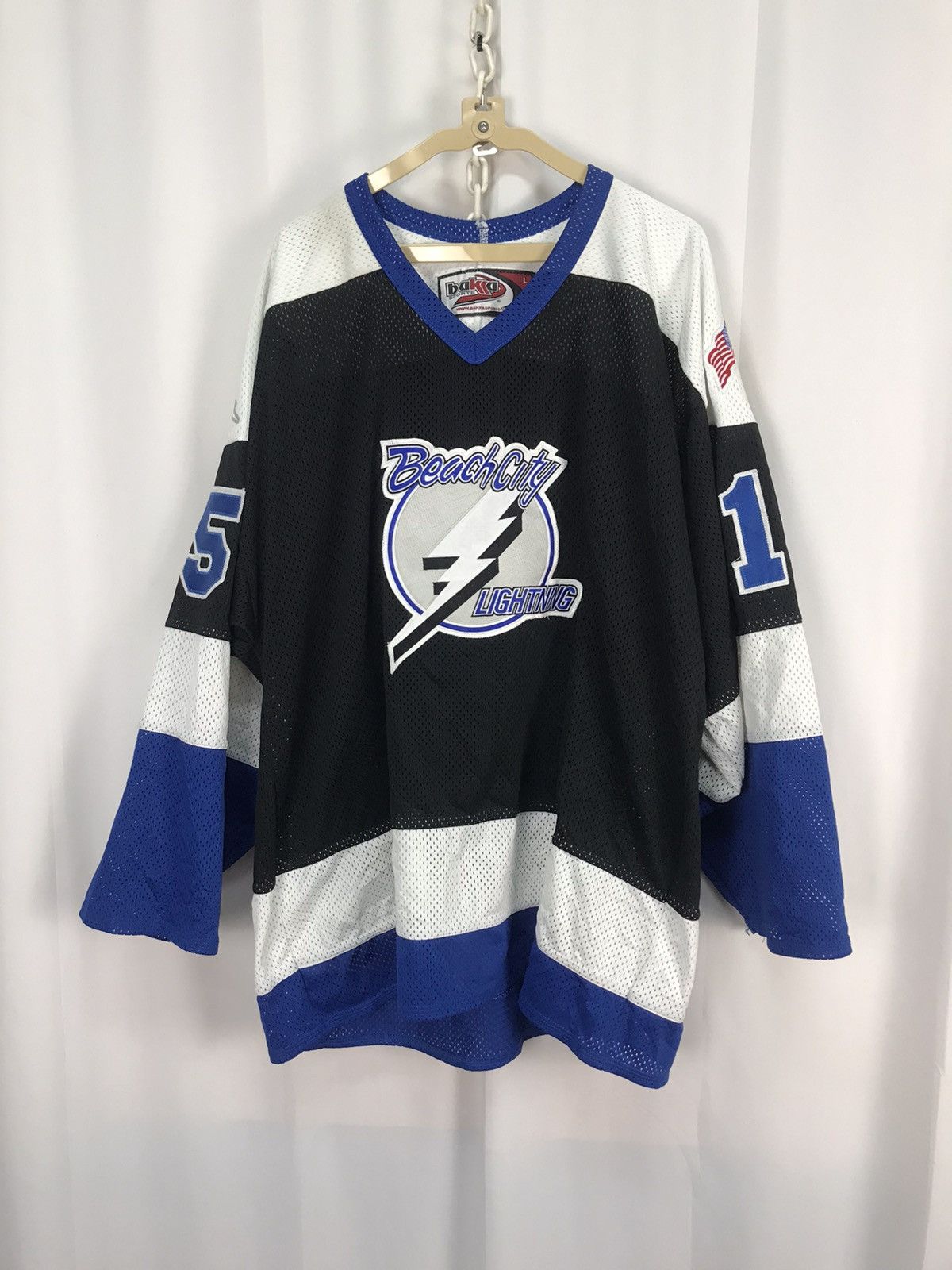 Vintage Vintage ice hockey jersey with patches by bakka sport Size US L / EU 52-54 / 3 - 10 Thumbnail