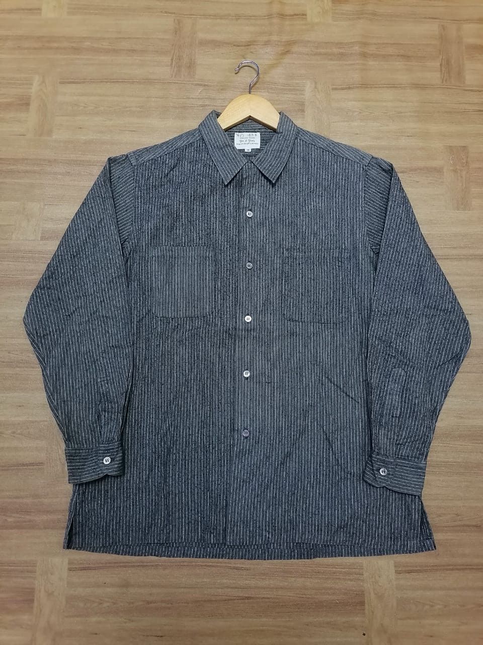 Japanese Brand Muraoka Made Pour Hommes Buttons Longsleeve Shirt Size US M / EU 48-50 / 2 - 1 Thumbnail