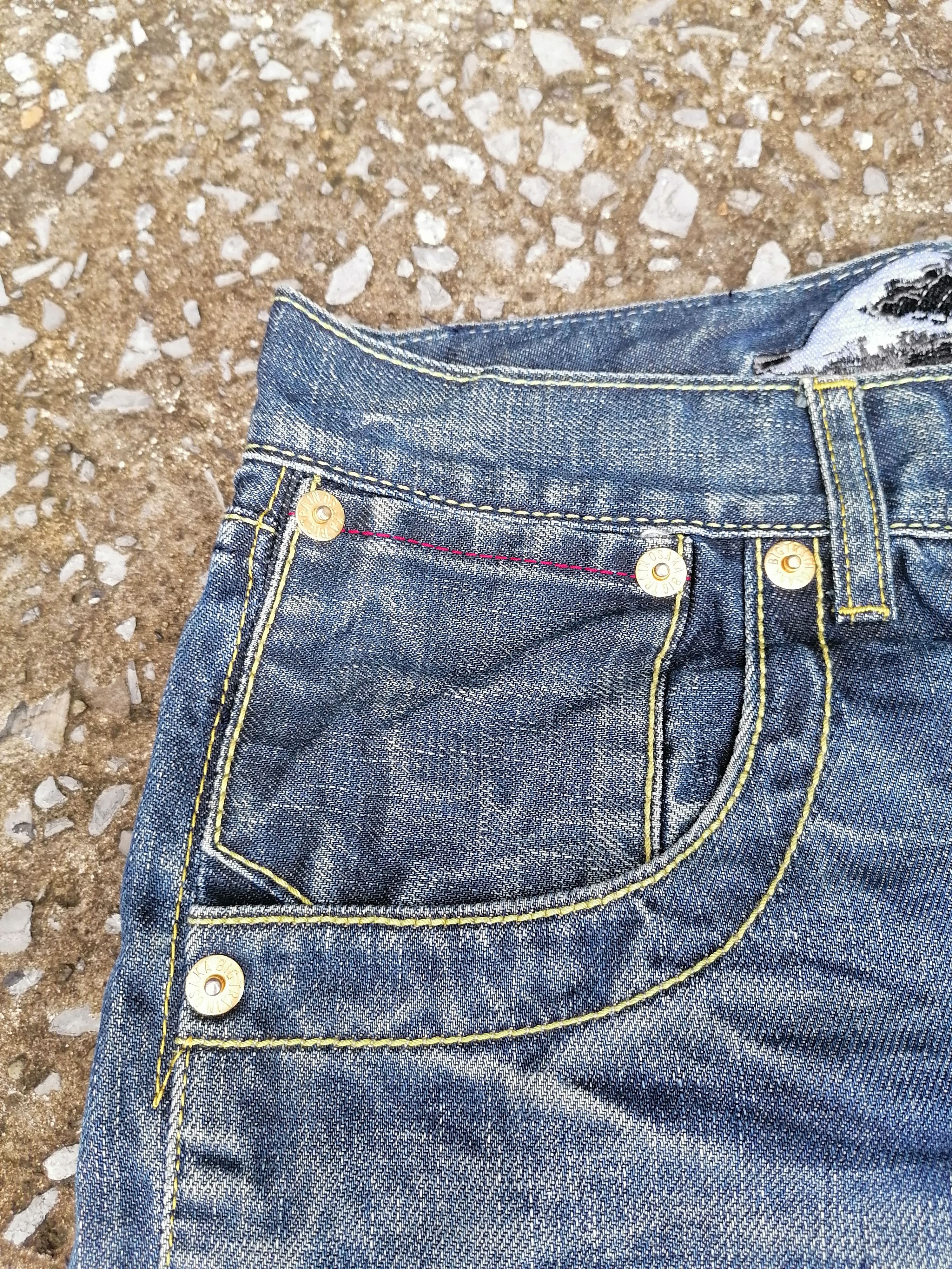Japanese Brand Osaka Big Train Bleached Jeans Size US 34 / EU 50 - 5 Thumbnail