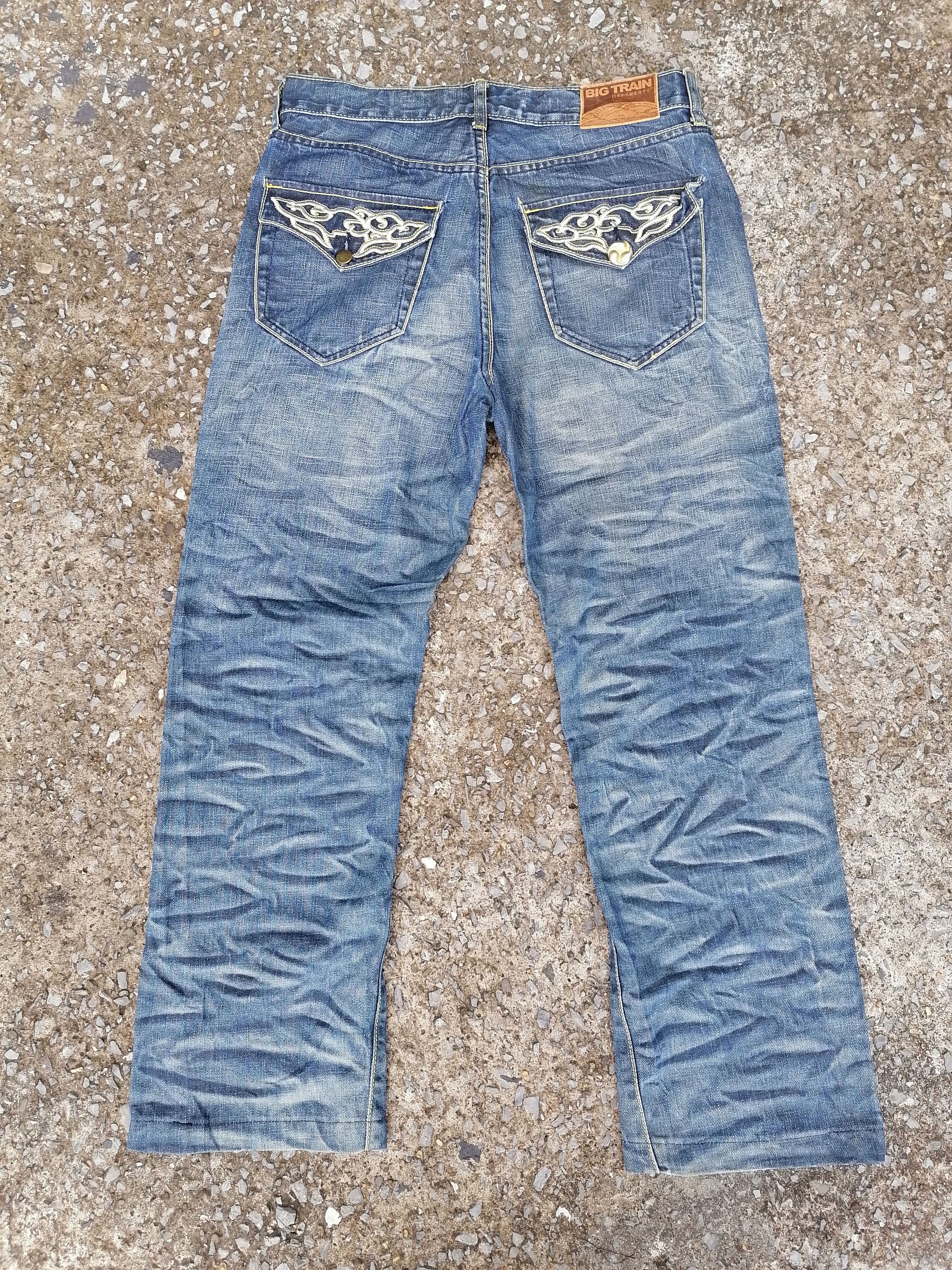 Japanese Brand Osaka Big Train Bleached Jeans Size US 34 / EU 50 - 2 Thumbnail