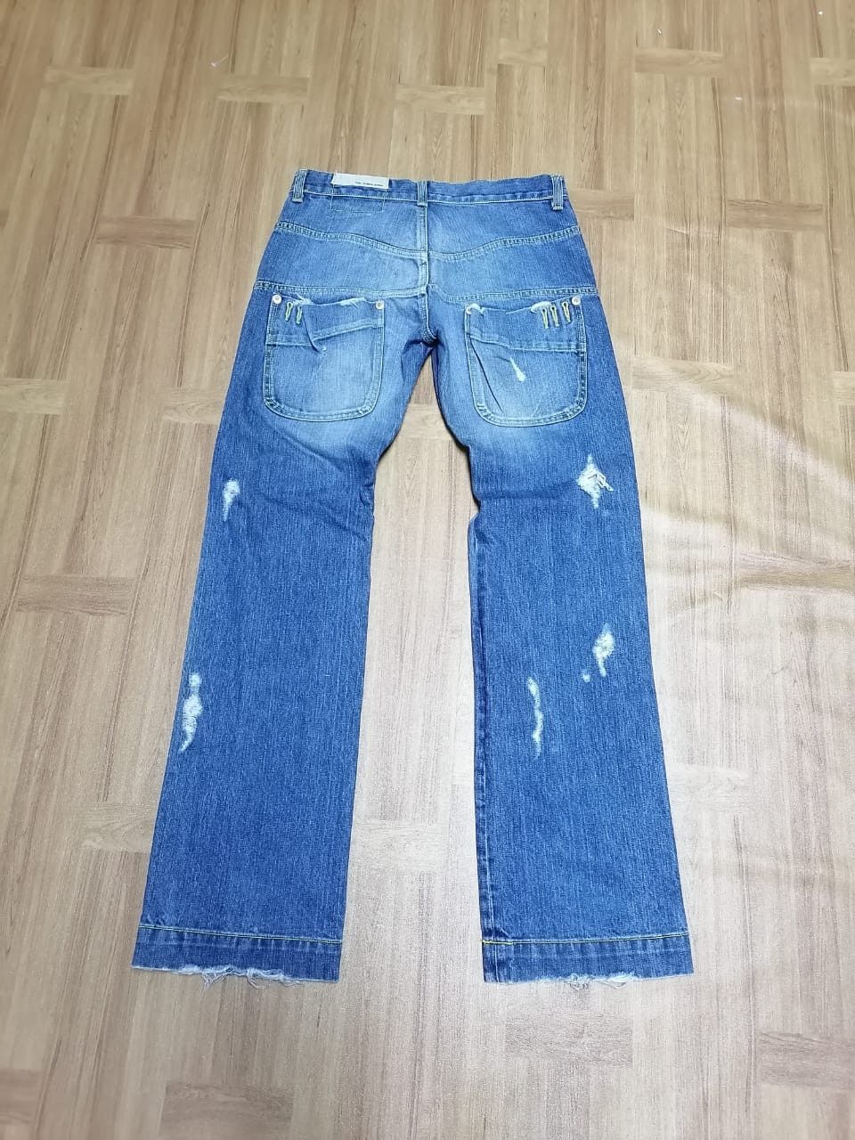Japanese Brand Double Standard Womenwear Distressed Denim Jeans Size 30" / US 8 / IT 44 - 2 Thumbnail