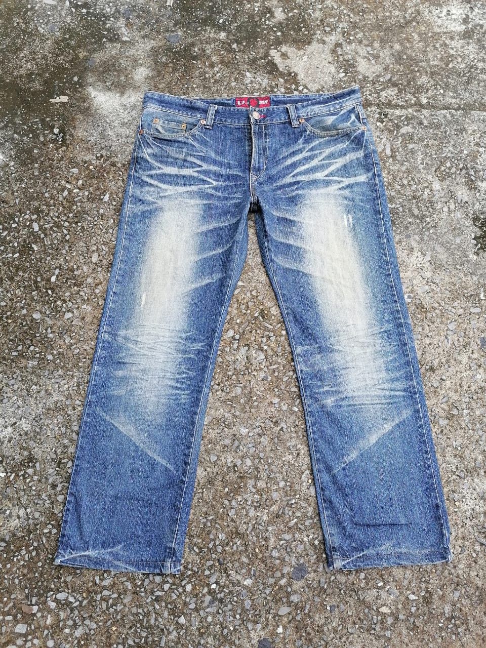 Japanese Brand Oniarai Embroidered Denim Jeans Size US 39 - 4 Thumbnail