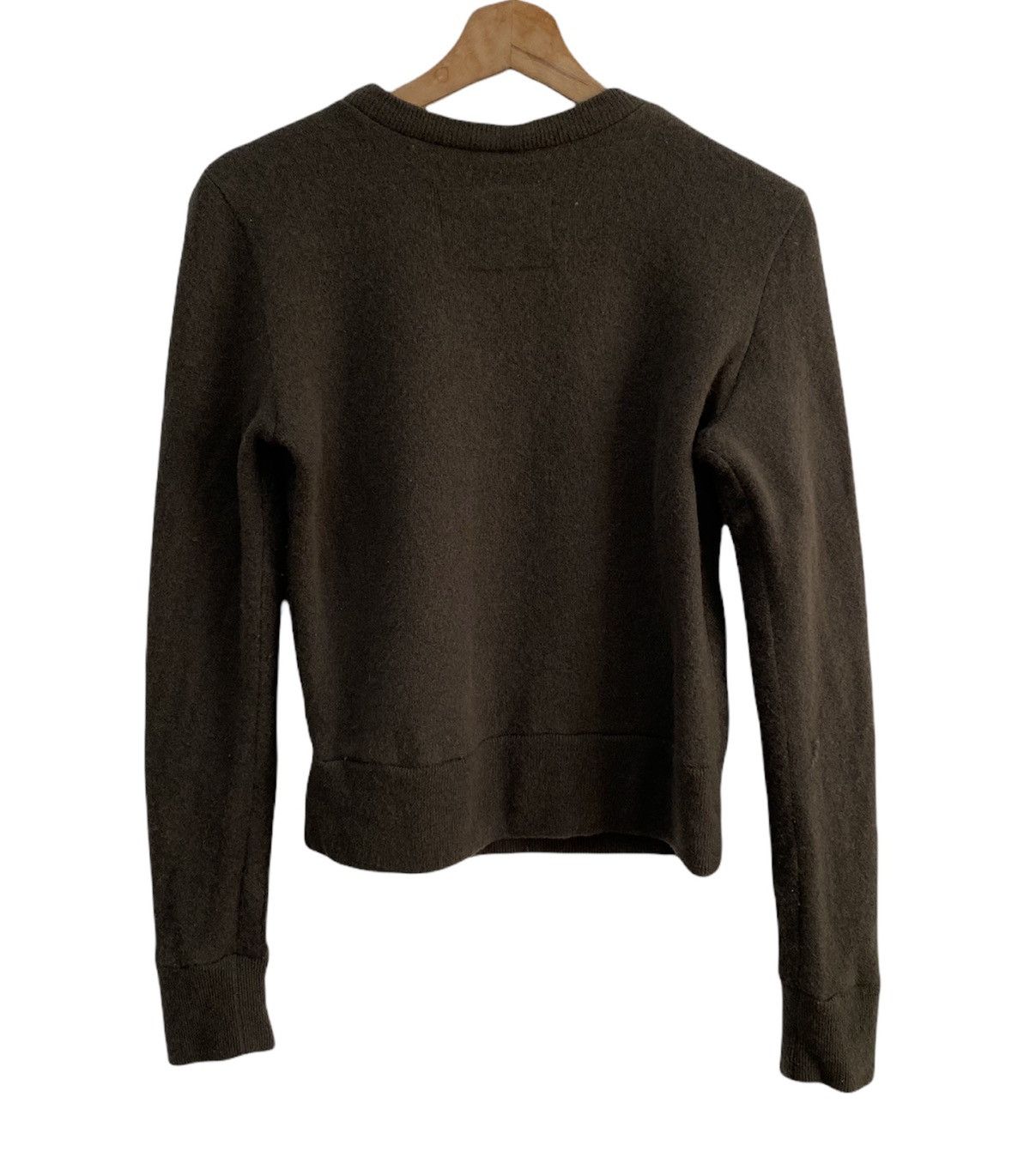 CABANE de ZUCCa ZUCCA ISSEY MIYAKE WOOL CROPPED SWEATSHIRT KANYE WEST STYLE Size US XS / EU 42 / 0 - 4 Thumbnail