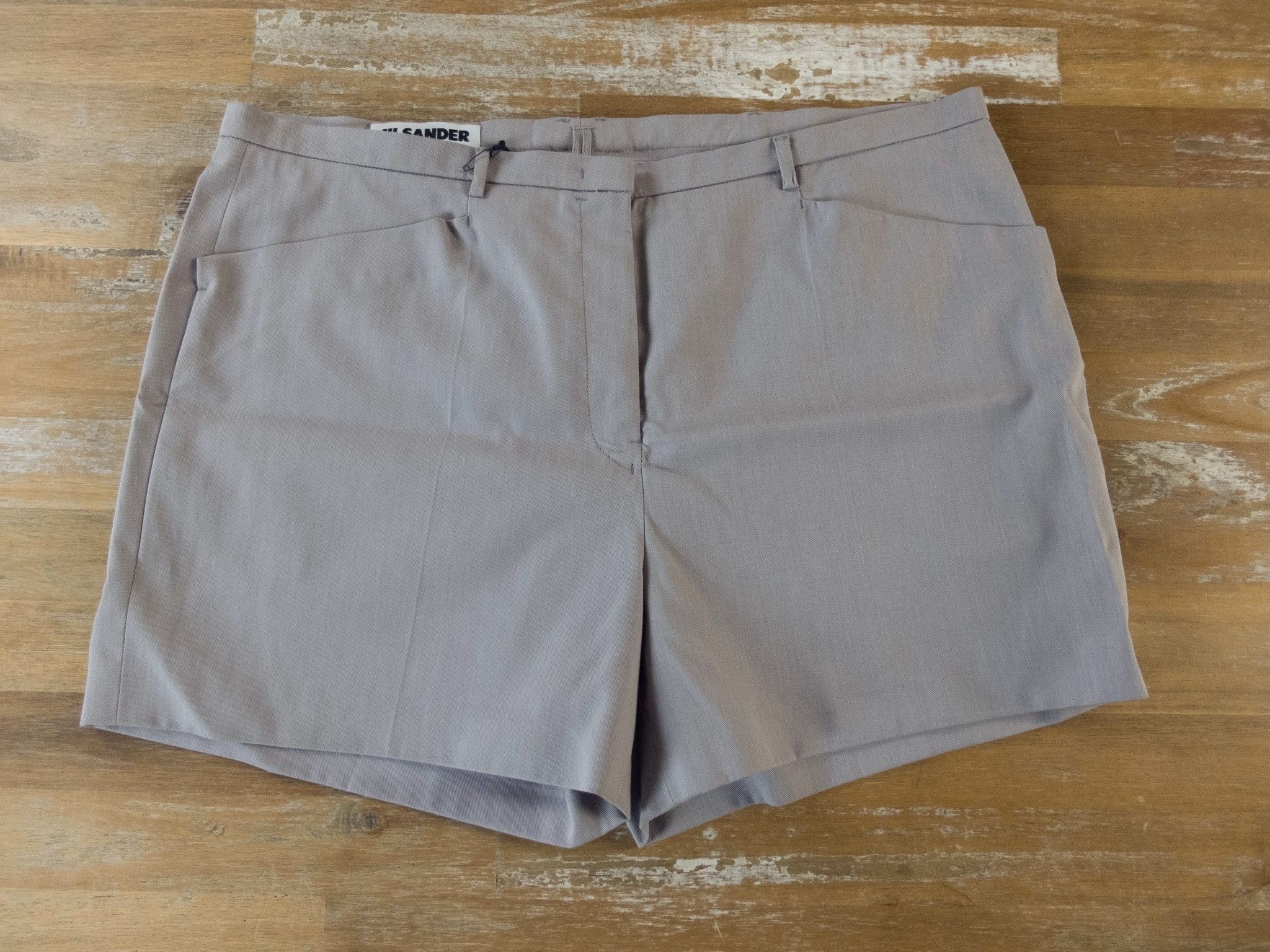 Jil Sander JIL SANDER vintage solid gray cotton mini shorts 6 38 Size 30" / US 8 / IT 44 - 2 Thumbnail