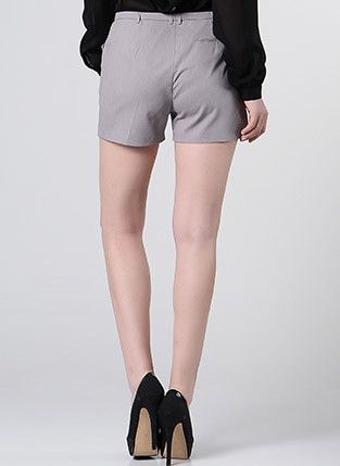 Jil Sander JIL SANDER vintage solid gray cotton mini shorts 6 38 Size 30" / US 8 / IT 44 - 4 Thumbnail