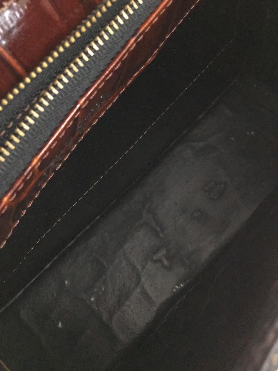 Jean Paul Gaultier Crocodile Embossed Leather Shoulder Bag Size ONE SIZE - 6 Thumbnail