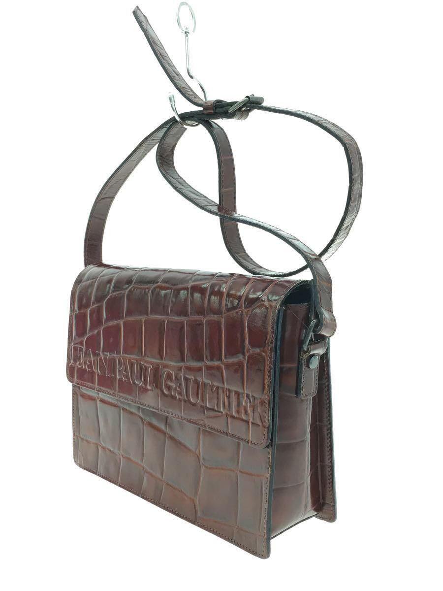 Jean Paul Gaultier Crocodile Embossed Leather Shoulder Bag Size ONE SIZE - 2 Thumbnail