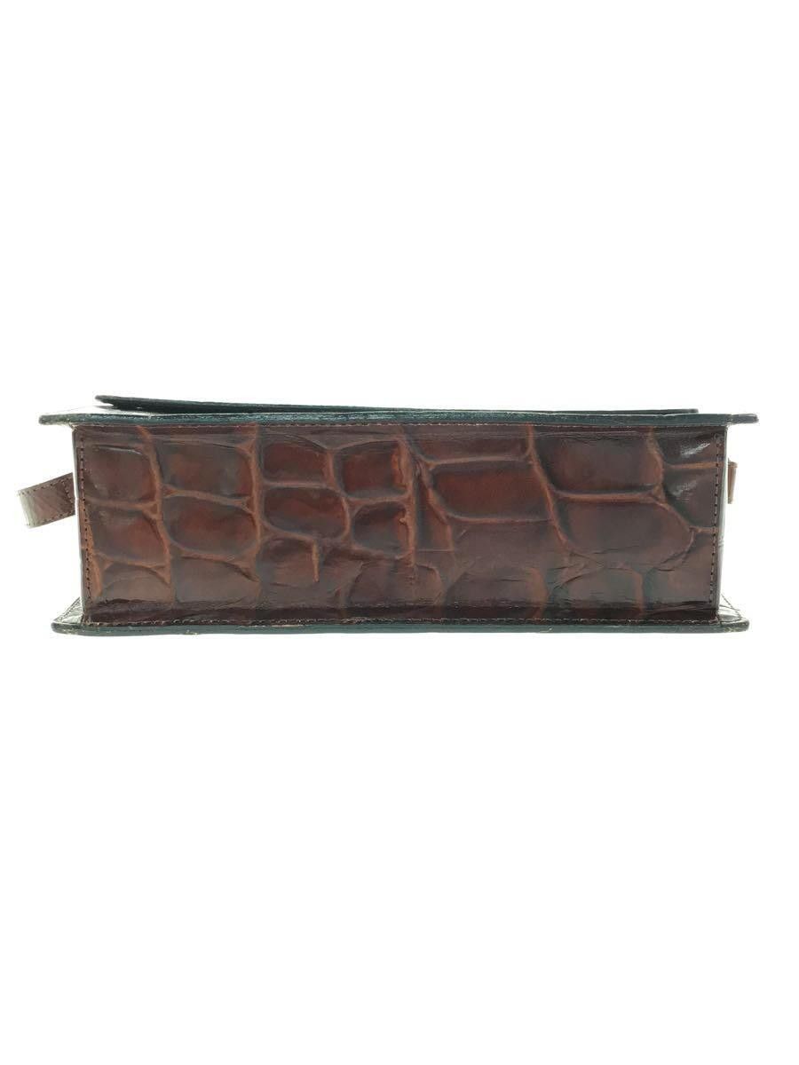 Jean Paul Gaultier Crocodile Embossed Leather Shoulder Bag Size ONE SIZE - 4 Thumbnail