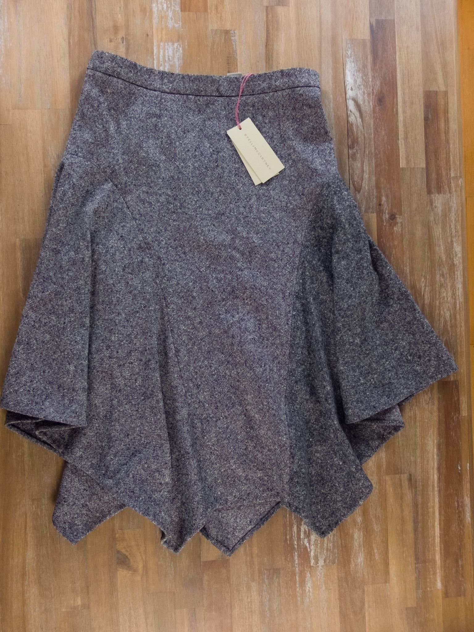Stella McCartney STELLA MCCARTNEY asymmetrical gray wool skirt XS 4 38 Size 26" / US 2 / IT 38 - 4 Thumbnail