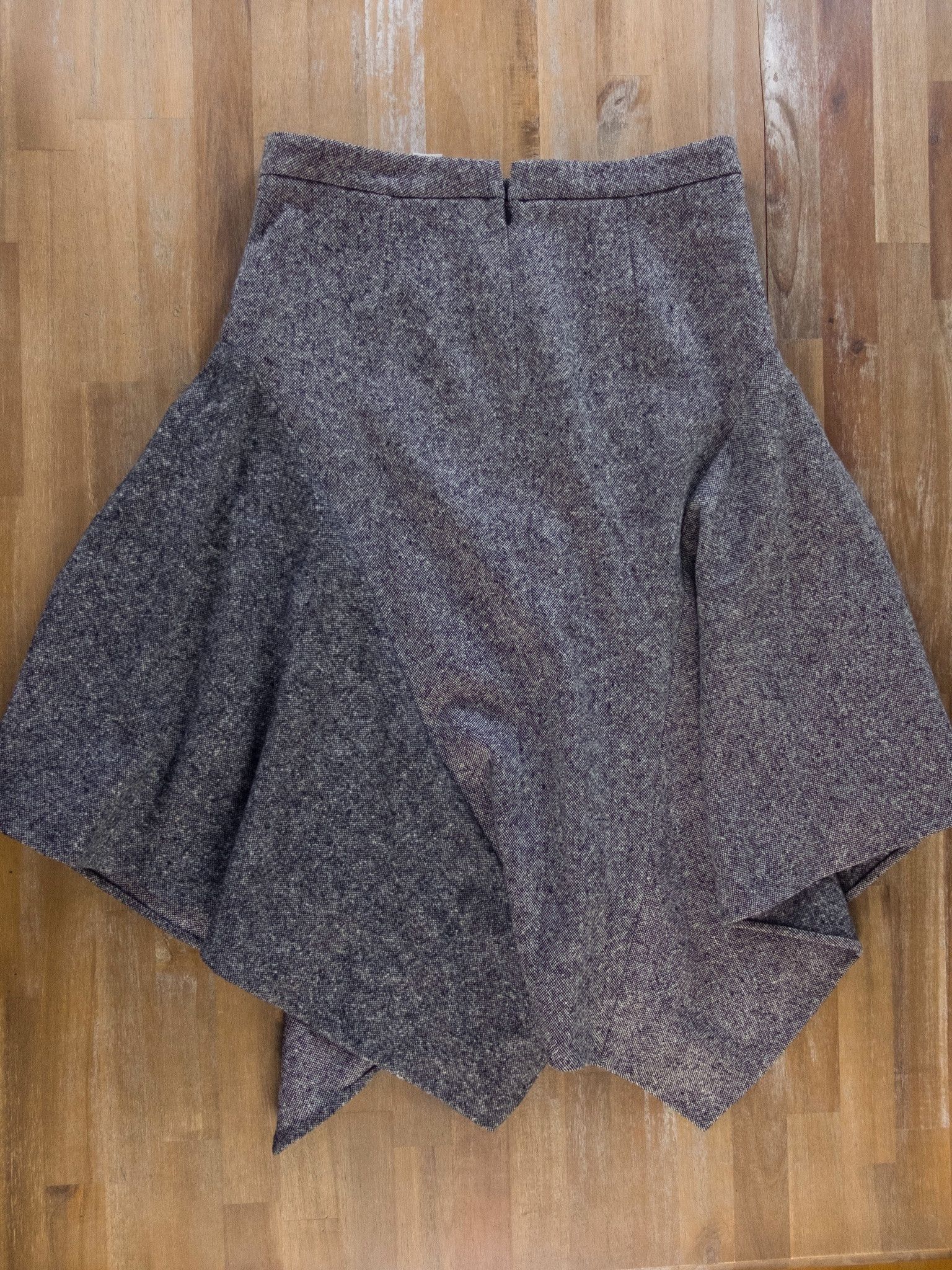 Stella McCartney STELLA MCCARTNEY asymmetrical gray wool skirt XS 4 38 Size 26" / US 2 / IT 38 - 10 Thumbnail