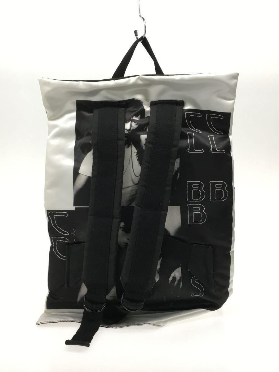 image of Raf Simons Goth Poster Backpack in Black, Men's