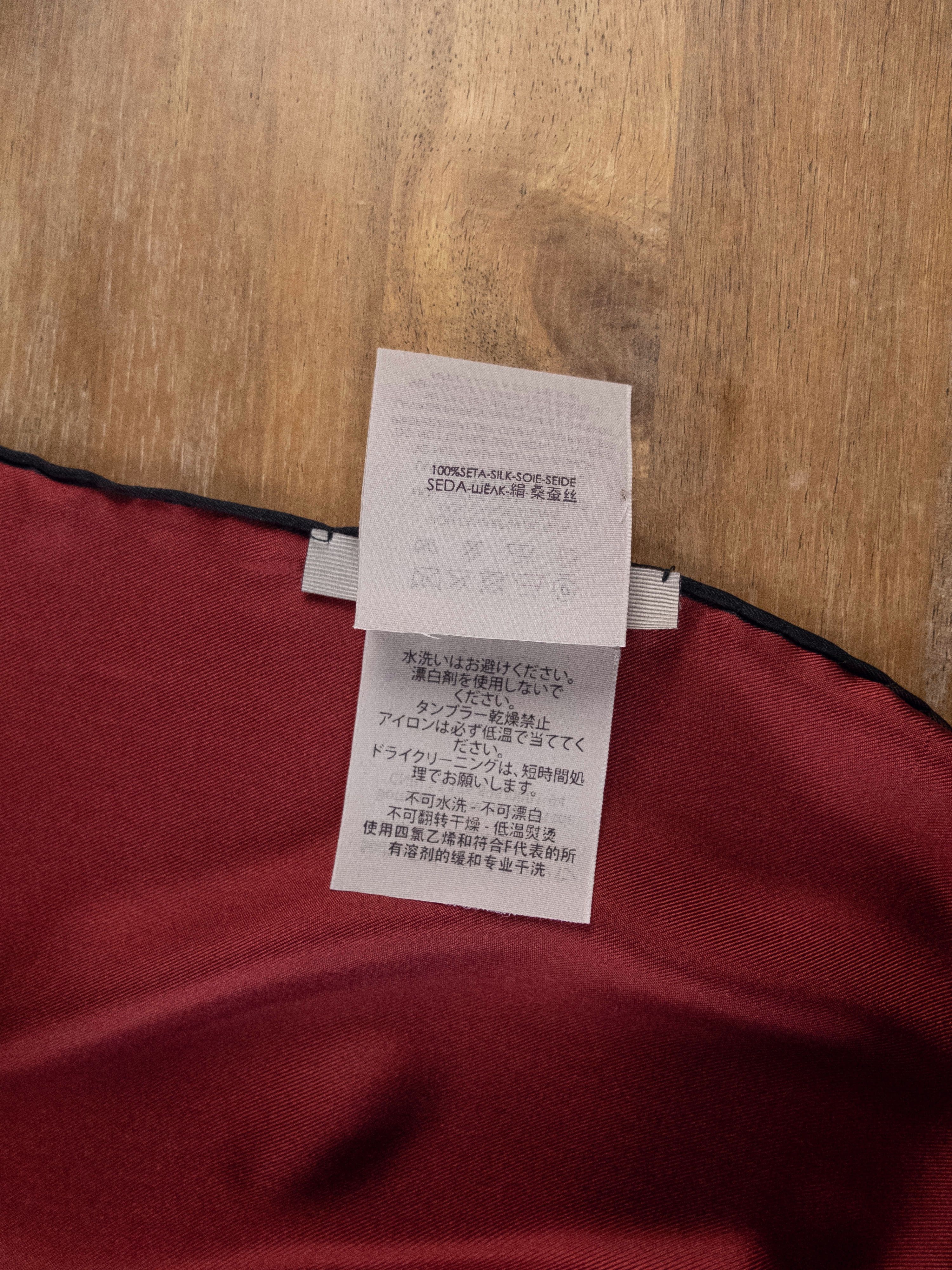 Bottega Veneta BOTTEGA VENETA red purple brown orange silk square scarf q Size ONE SIZE - 5 Thumbnail