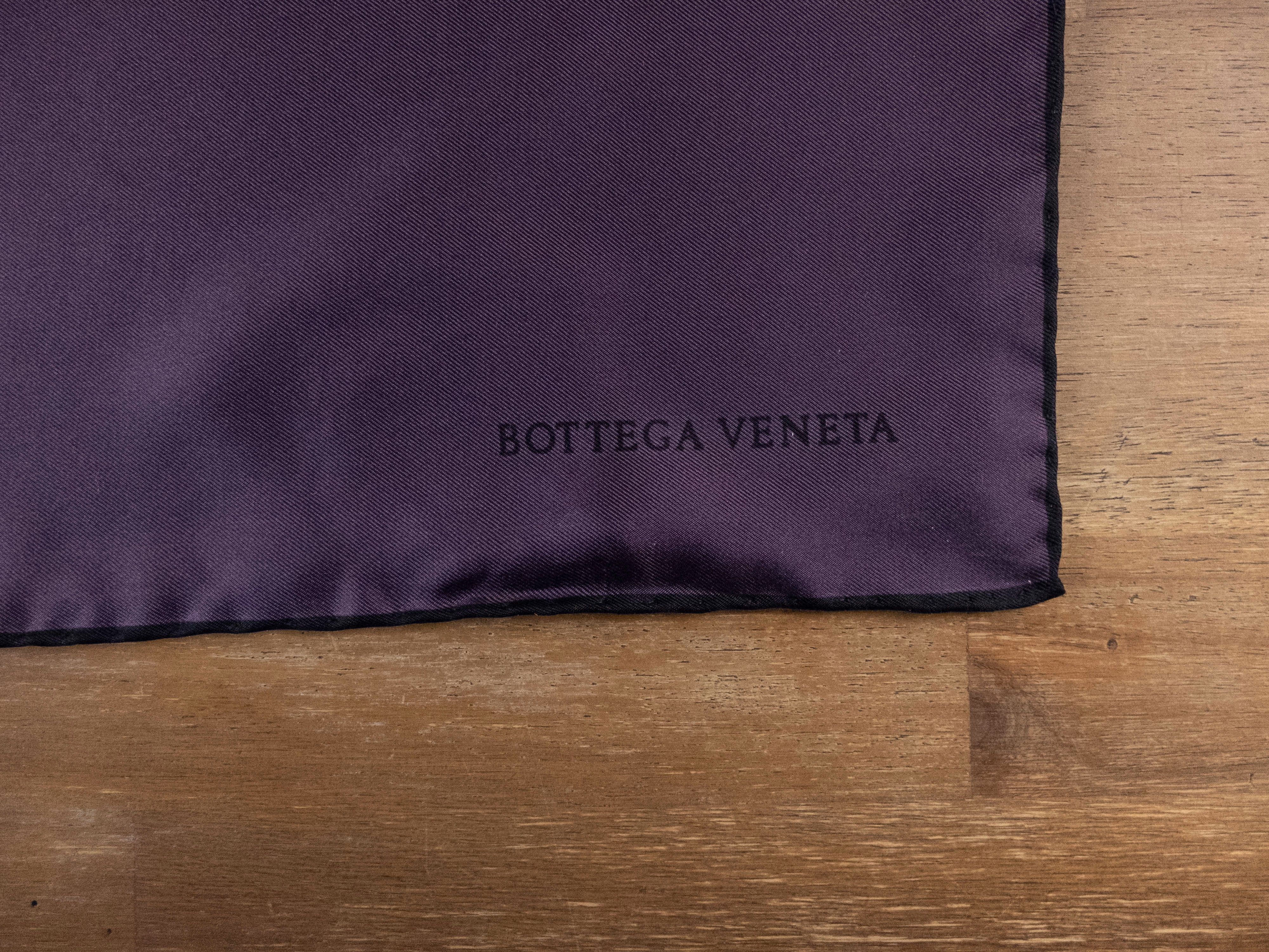 Bottega Veneta BOTTEGA VENETA red purple brown orange silk square scarf q Size ONE SIZE - 3 Thumbnail