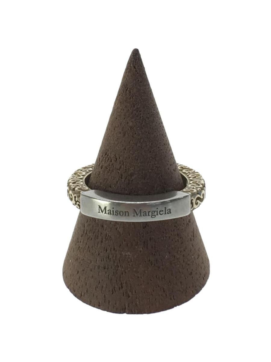 Maison Margiela Gold Silver Crest Embossed Pattern Logo Ring Size ONE SIZE - 2 Thumbnail