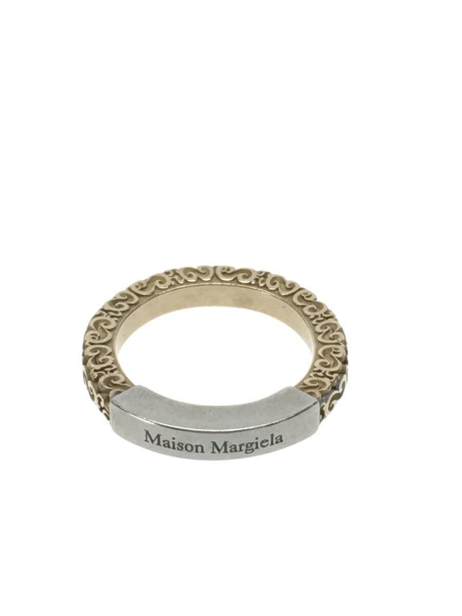 Maison Margiela Gold Silver Crest Embossed Pattern Logo Ring Size ONE SIZE - 1 Thumbnail