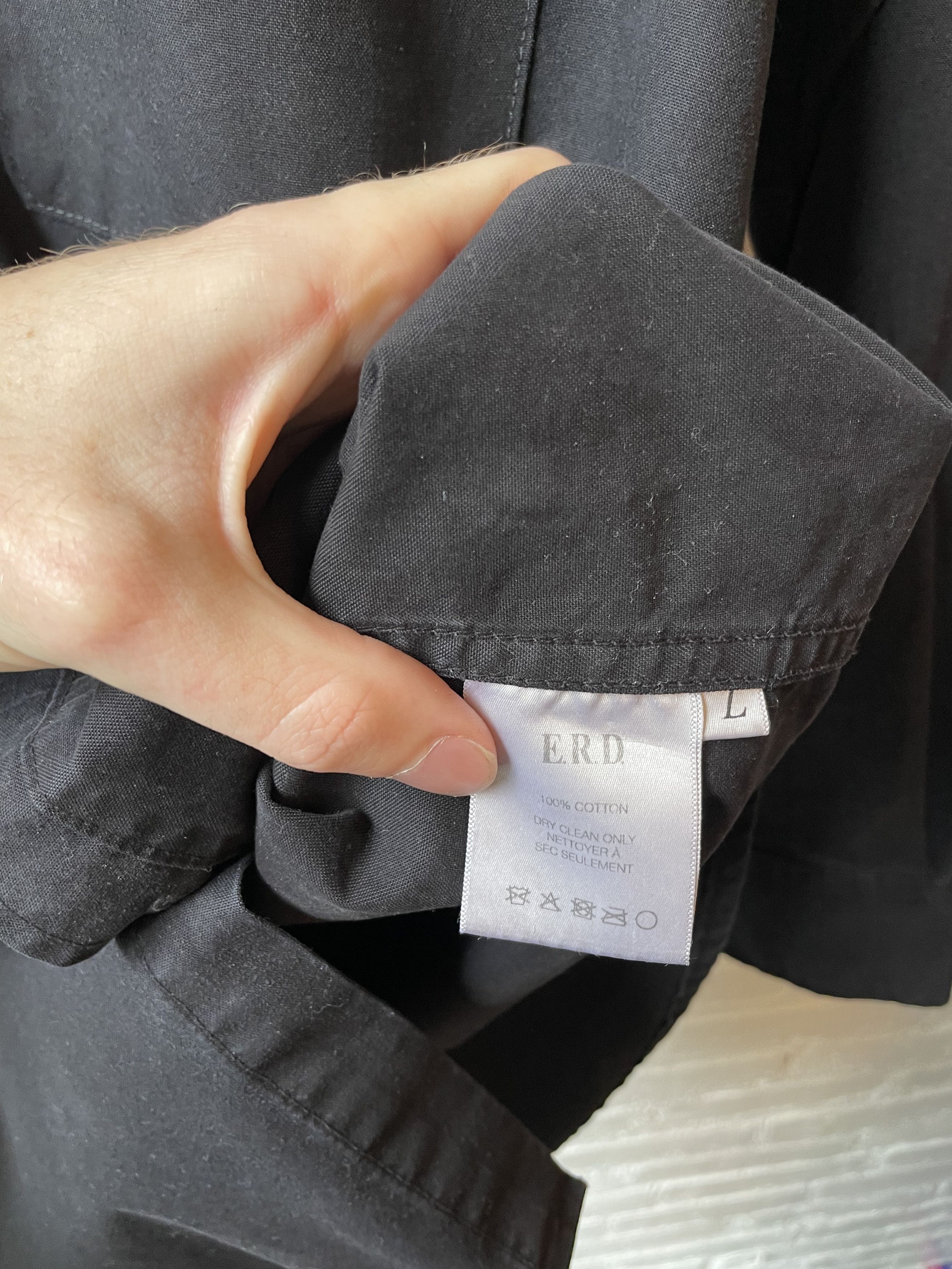 Enfants Riches Deprimes ERD BLACK BUTTON DOWN BABY BLOCK EMBROIDERY Size US L / EU 52-54 / 3 - 2 Thumbnail