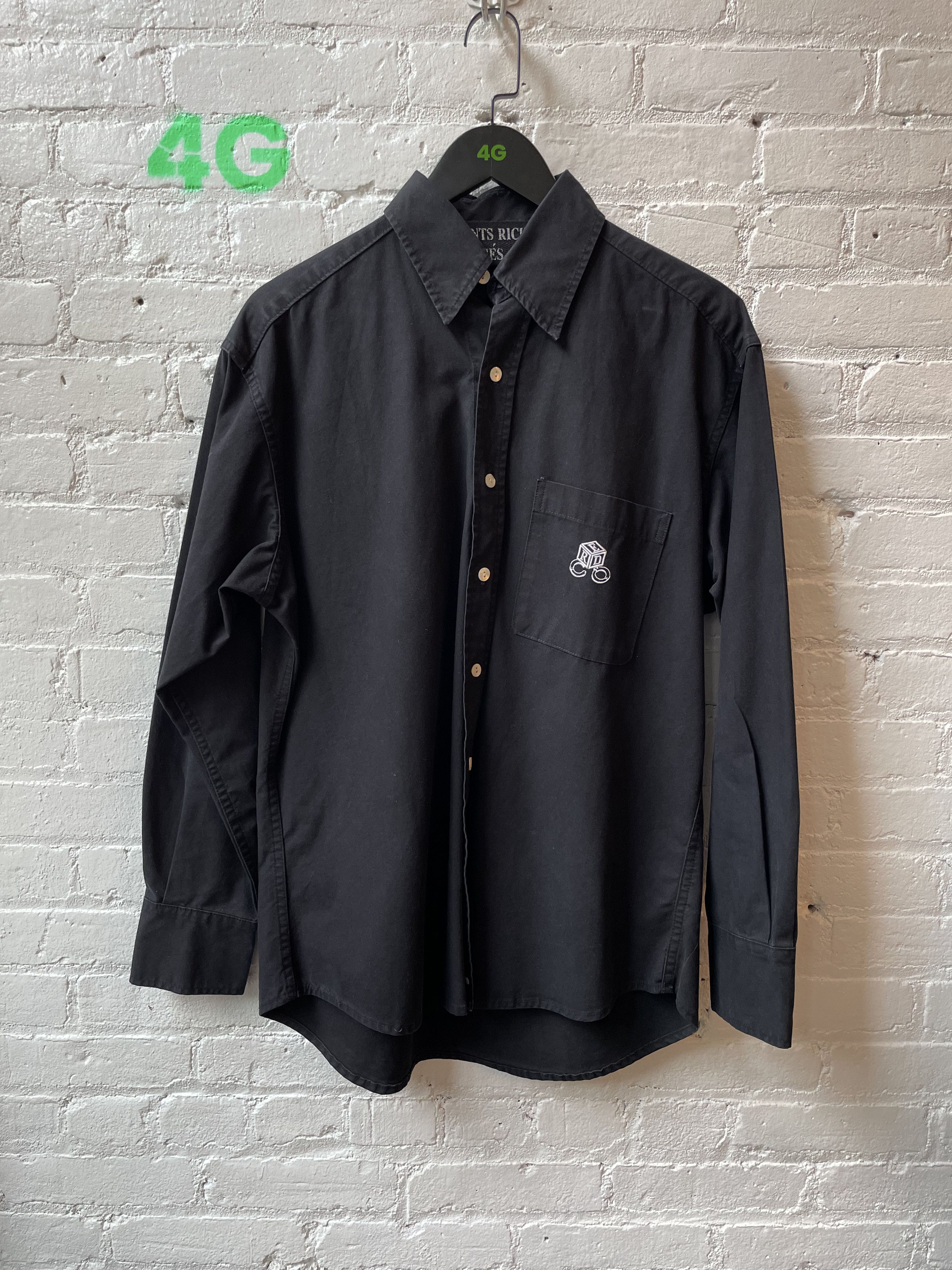 Enfants Riches Deprimes ERD BLACK BUTTON DOWN BABY BLOCK EMBROIDERY Size US L / EU 52-54 / 3 - 1 Thumbnail