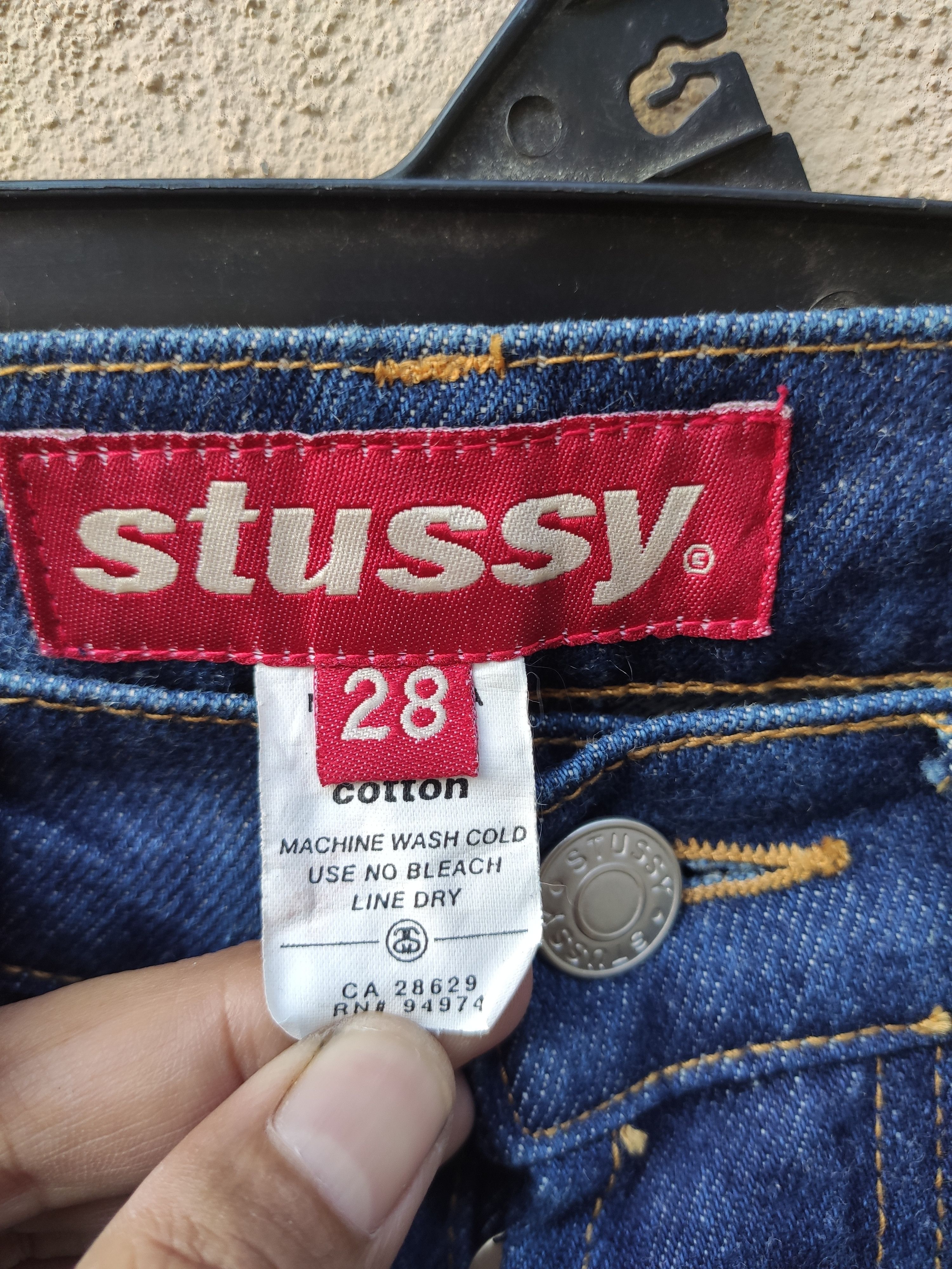 Stussy 🔥 Vintage 90s Vintage Stussy jeans denim jeans Size US 29 - 7 Thumbnail