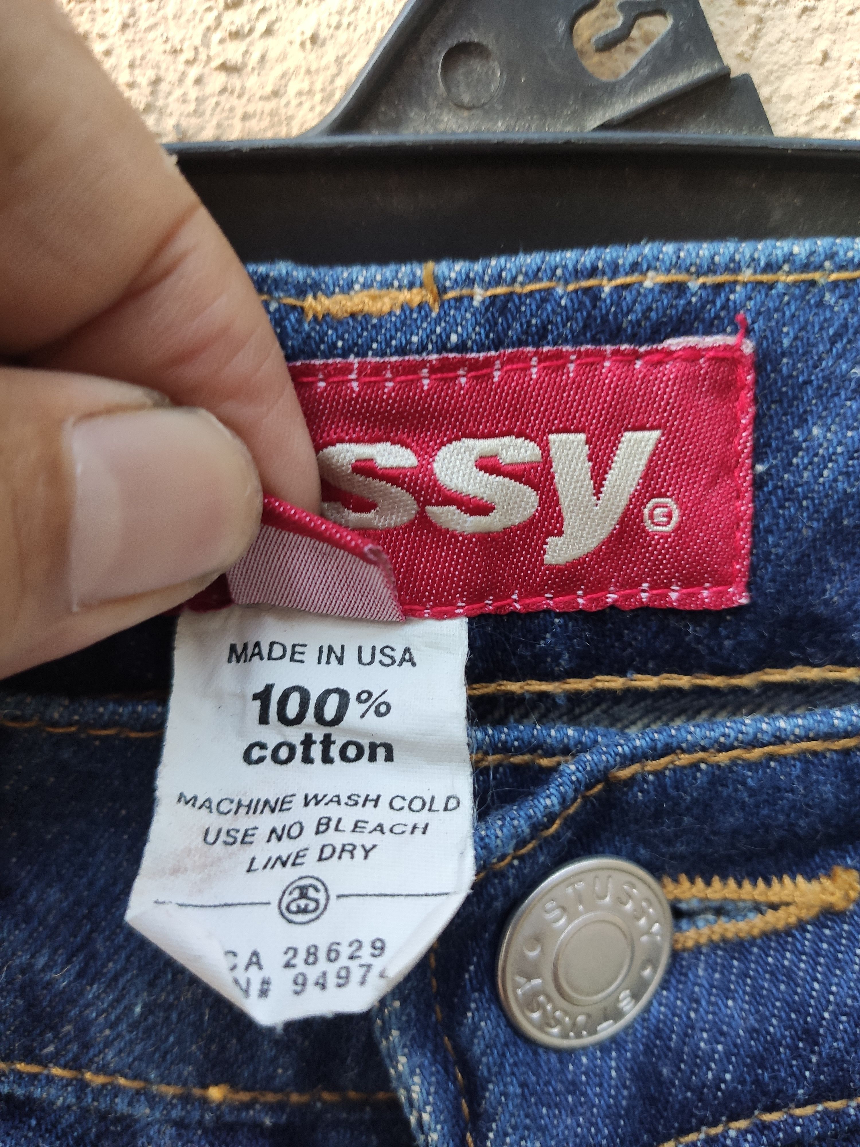 Stussy 🔥 Vintage 90s Vintage Stussy jeans denim jeans Size US 29 - 6 Thumbnail