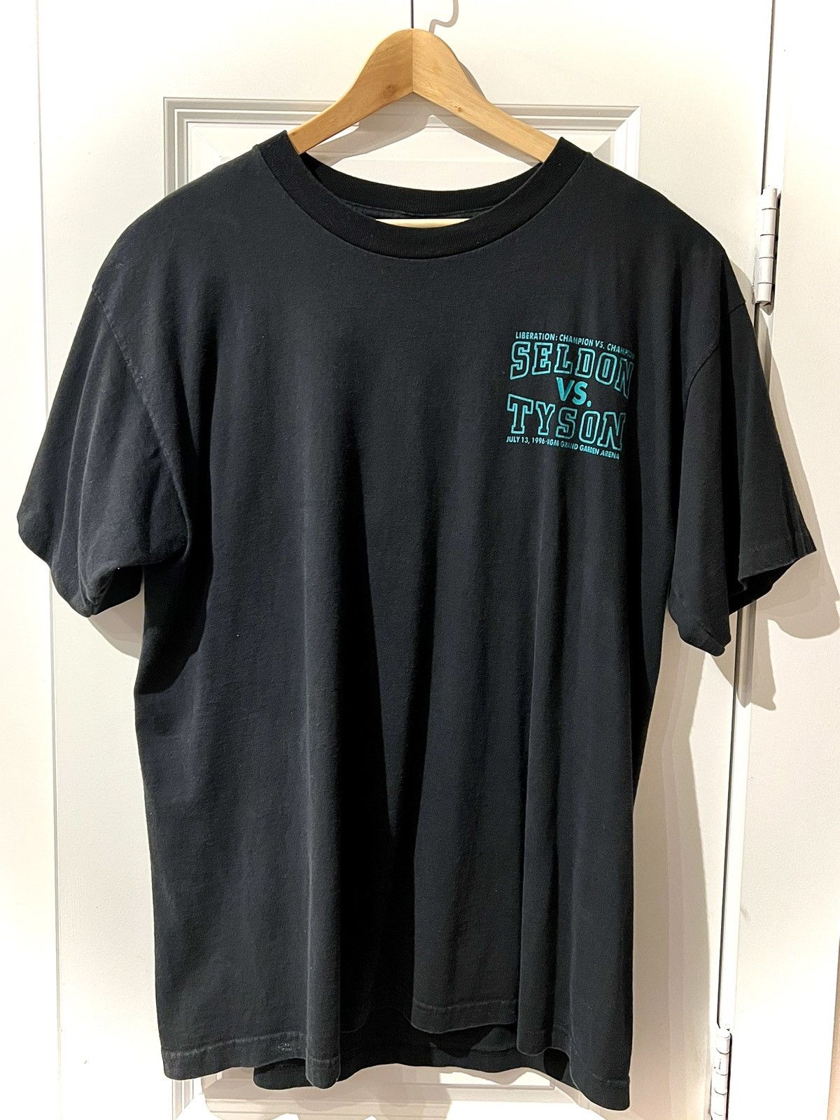 Vintage Vintage Mike Tyson vs Seldon Shirt 1996 Rap Tee Size US XL / EU 56 / 4 - 3 Thumbnail