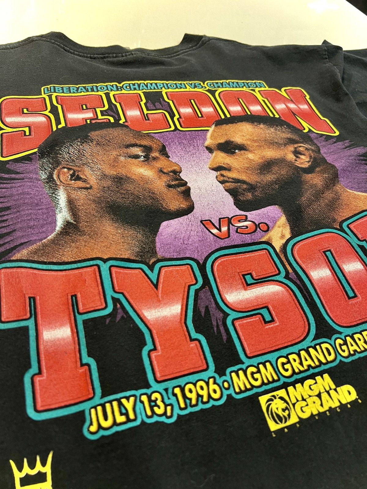 Vintage Vintage Mike Tyson vs Seldon Shirt 1996 Rap Tee Size US XL / EU 56 / 4 - 2 Thumbnail