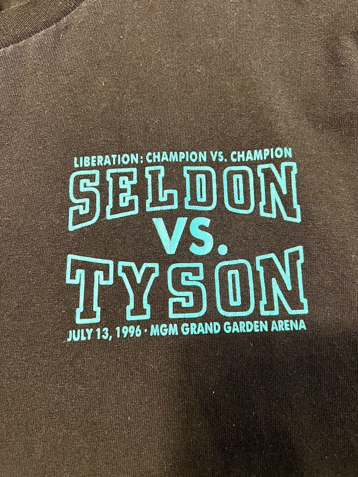 Vintage Vintage Mike Tyson vs Seldon Shirt 1996 Rap Tee Size US XL / EU 56 / 4 - 4 Thumbnail