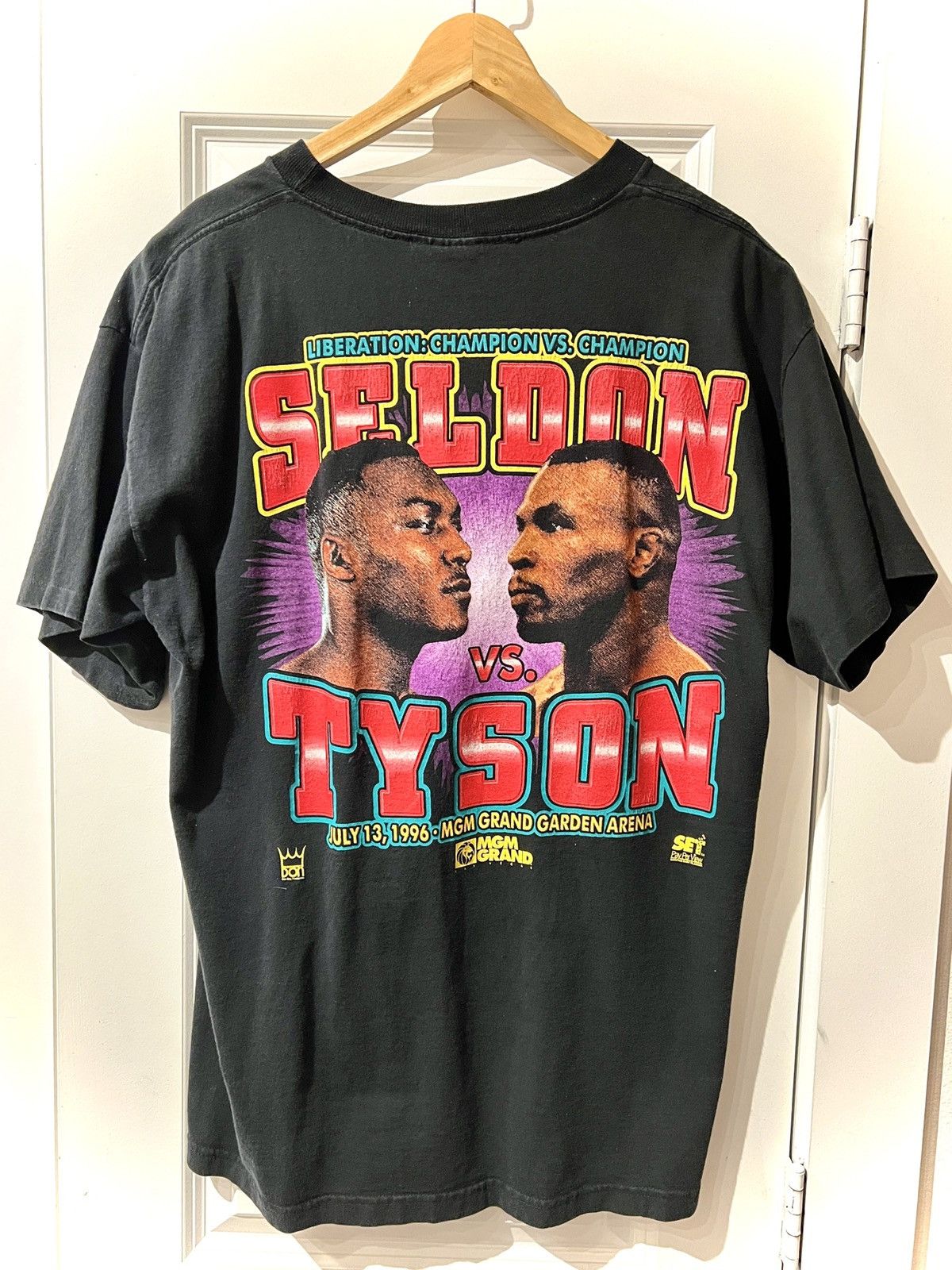 Vintage Mike Tyson vs Seldon Shirt 1996 Rap Tee