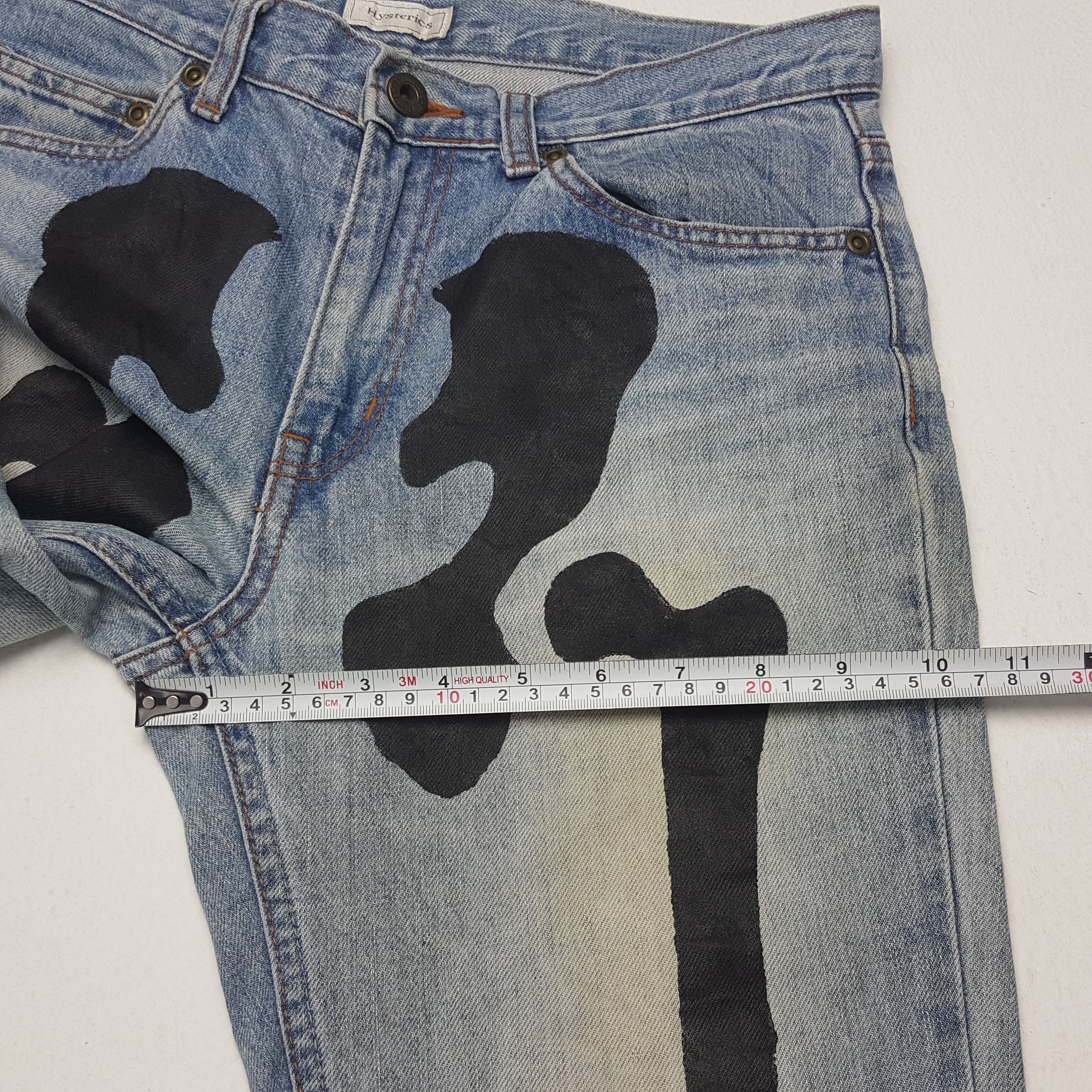 Hysteric Glamour × Japanese Brand × Vintage Vintage HYSTERIC GLAMOUR Japanese Custom Skull Skinny Jeans Size US 30 / EU 46 - 9 Thumbnail