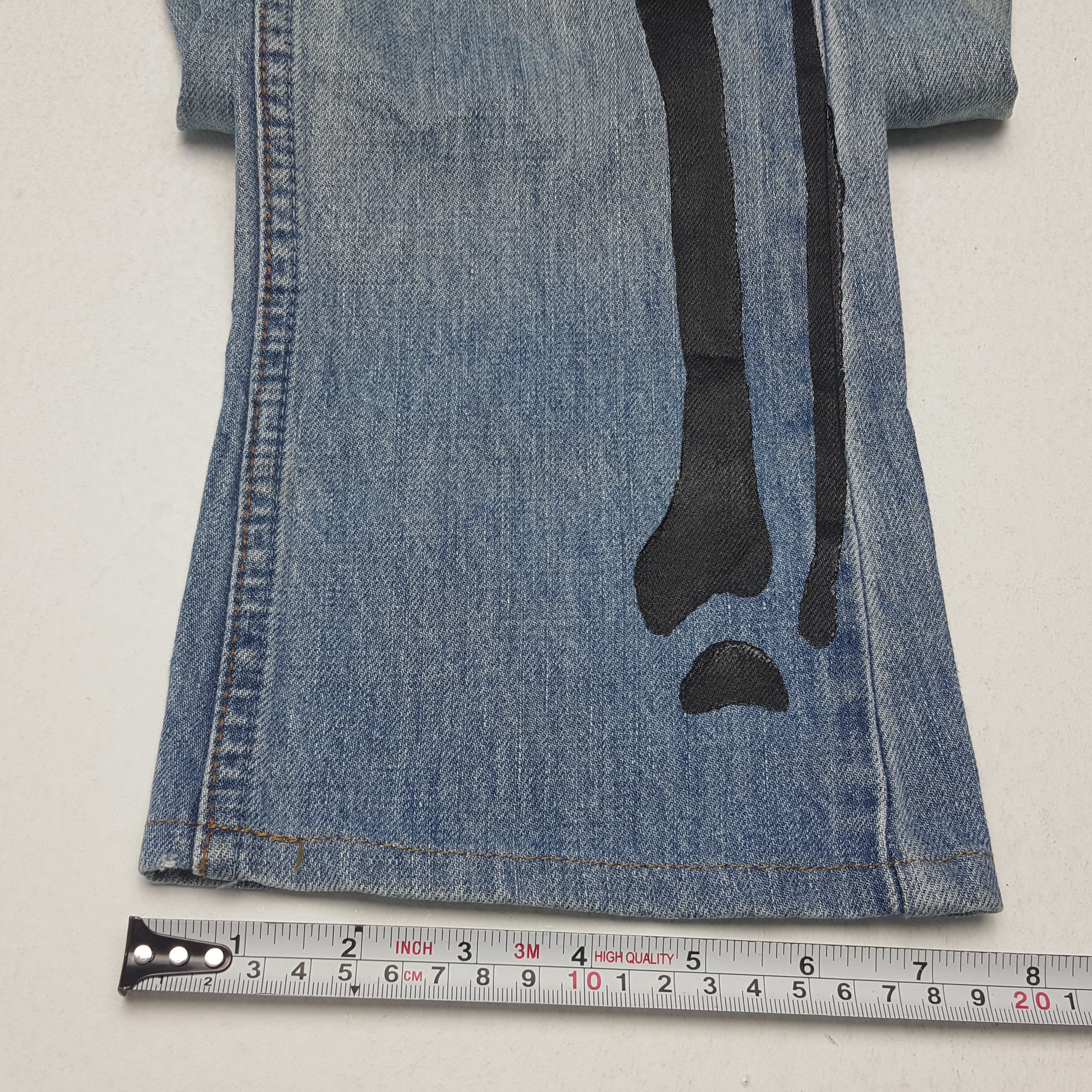 Hysteric Glamour × Japanese Brand × Vintage Vintage HYSTERIC GLAMOUR Japanese Custom Skull Skinny Jeans Size US 30 / EU 46 - 11 Thumbnail