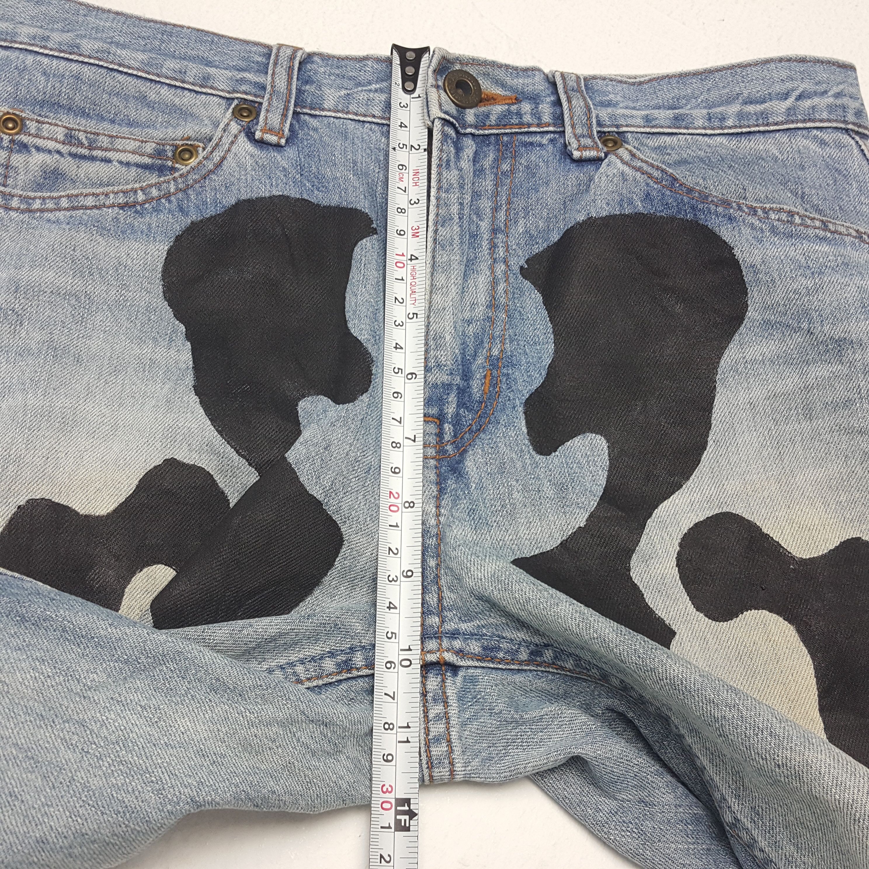 Hysteric Glamour × Japanese Brand × Vintage Vintage HYSTERIC GLAMOUR Japanese Custom Skull Skinny Jeans Size US 30 / EU 46 - 8 Thumbnail