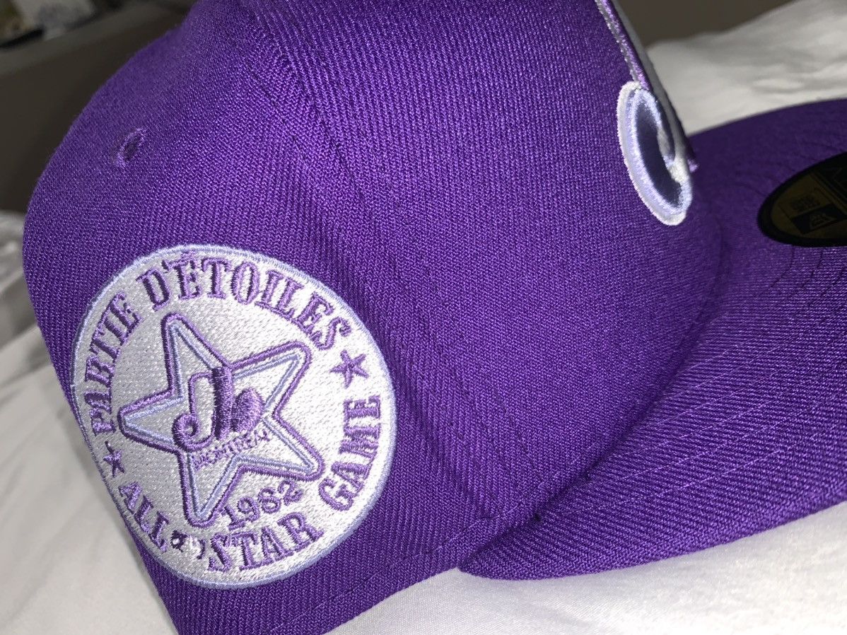 New Era Exclusive Montreal Expos Fitted Grape Expos Pink Brim 7 1/8 Size ONE SIZE - 3 Thumbnail