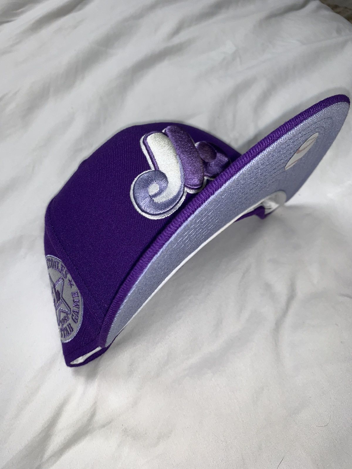 New Era Exclusive Montreal Expos Fitted Grape Expos Pink Brim 7 1/8 Size ONE SIZE - 5 Thumbnail