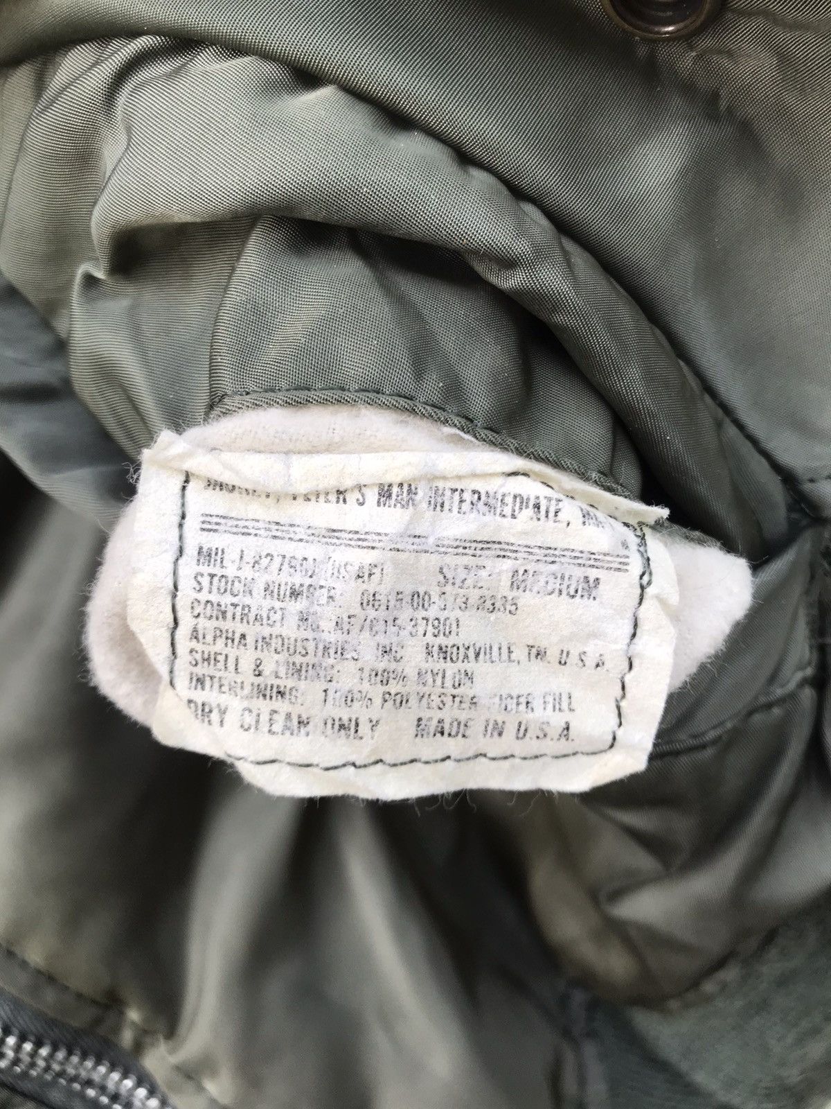 Alpha Industries × Ma 1 × Vintage RARE VINTAGE 70s ALPHA
