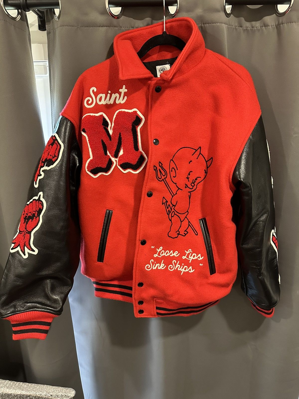 Saint Michael St Mxxx Saint Michael Devil Varsity XL Size US XL / EU 56 / 4 - 4 Thumbnail