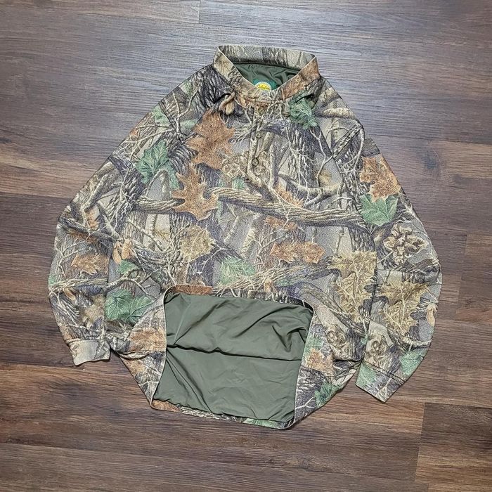 Cabelas Y2K Cabela's Camo Quarter Button Up Lined Hunting Shirt | Grailed