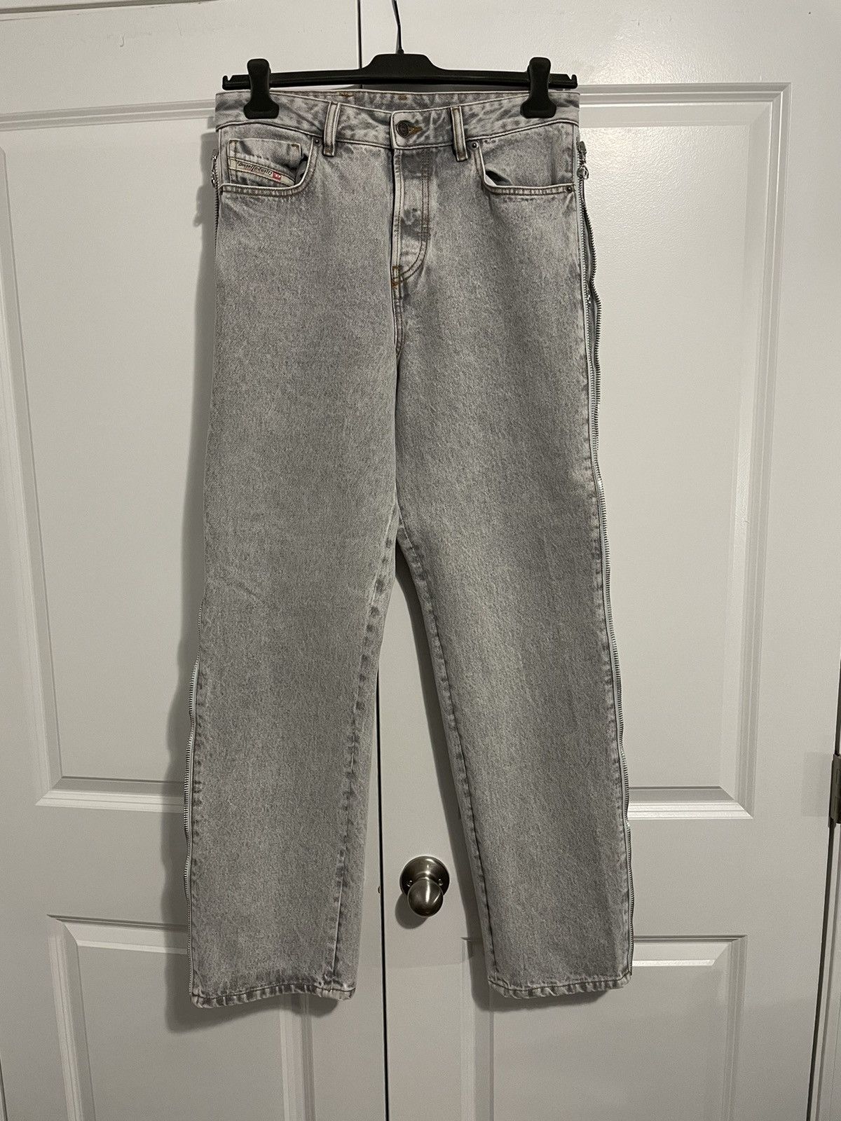 Diesel Diesel Zipper Flared Jeans Grailed