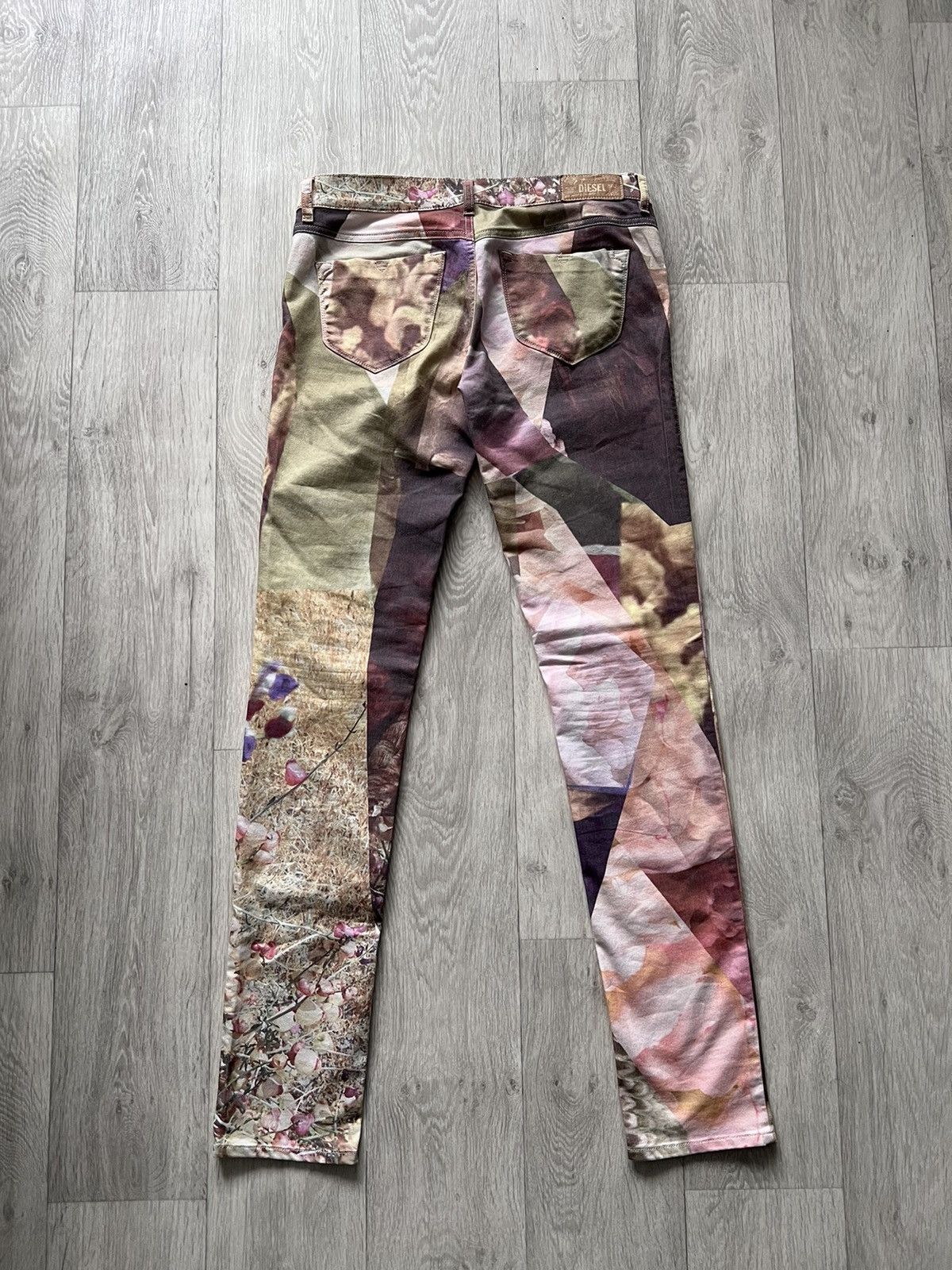 Diesel × Vintage Diesel Flowers Pants Rare Size 34" / US 12 / IT 48 - 2 Thumbnail